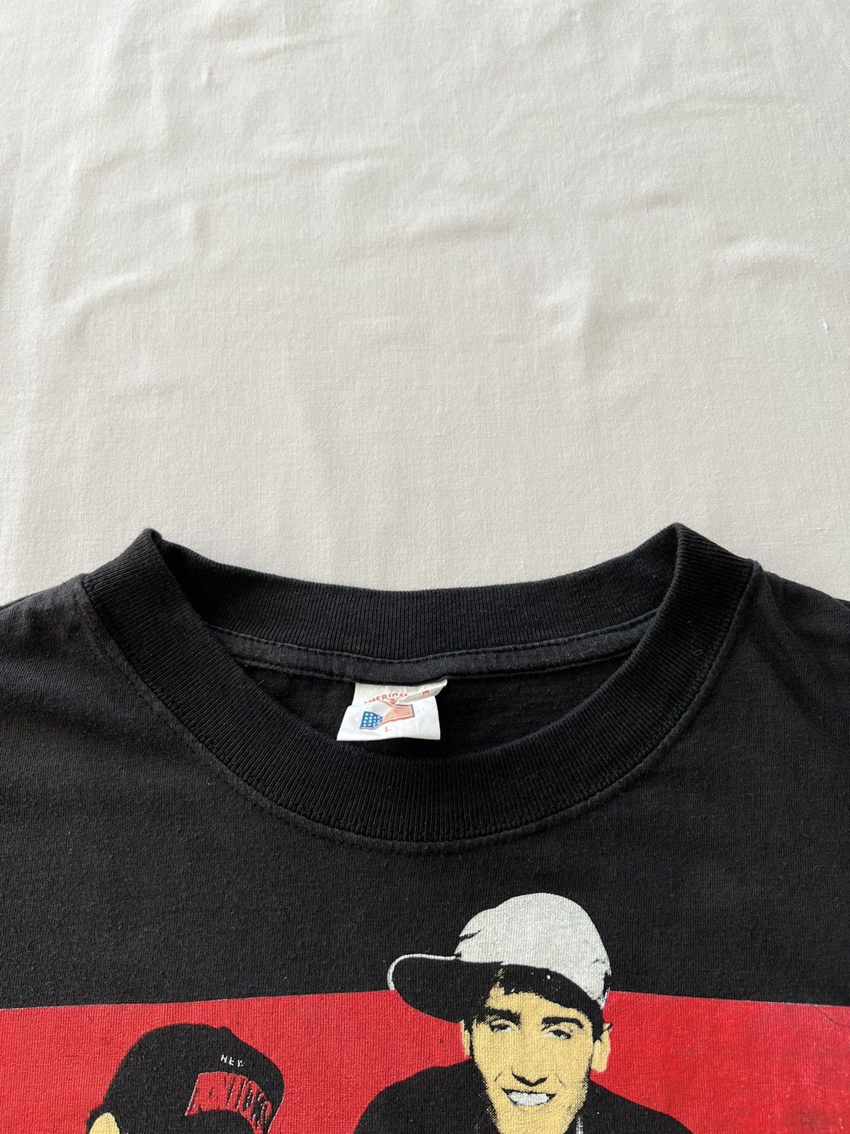 Band Tees Vintage 90s New Kids on the Block Step by Step Black Tee Size US M / EU 48-50 / 2 - 12 Thumbnail