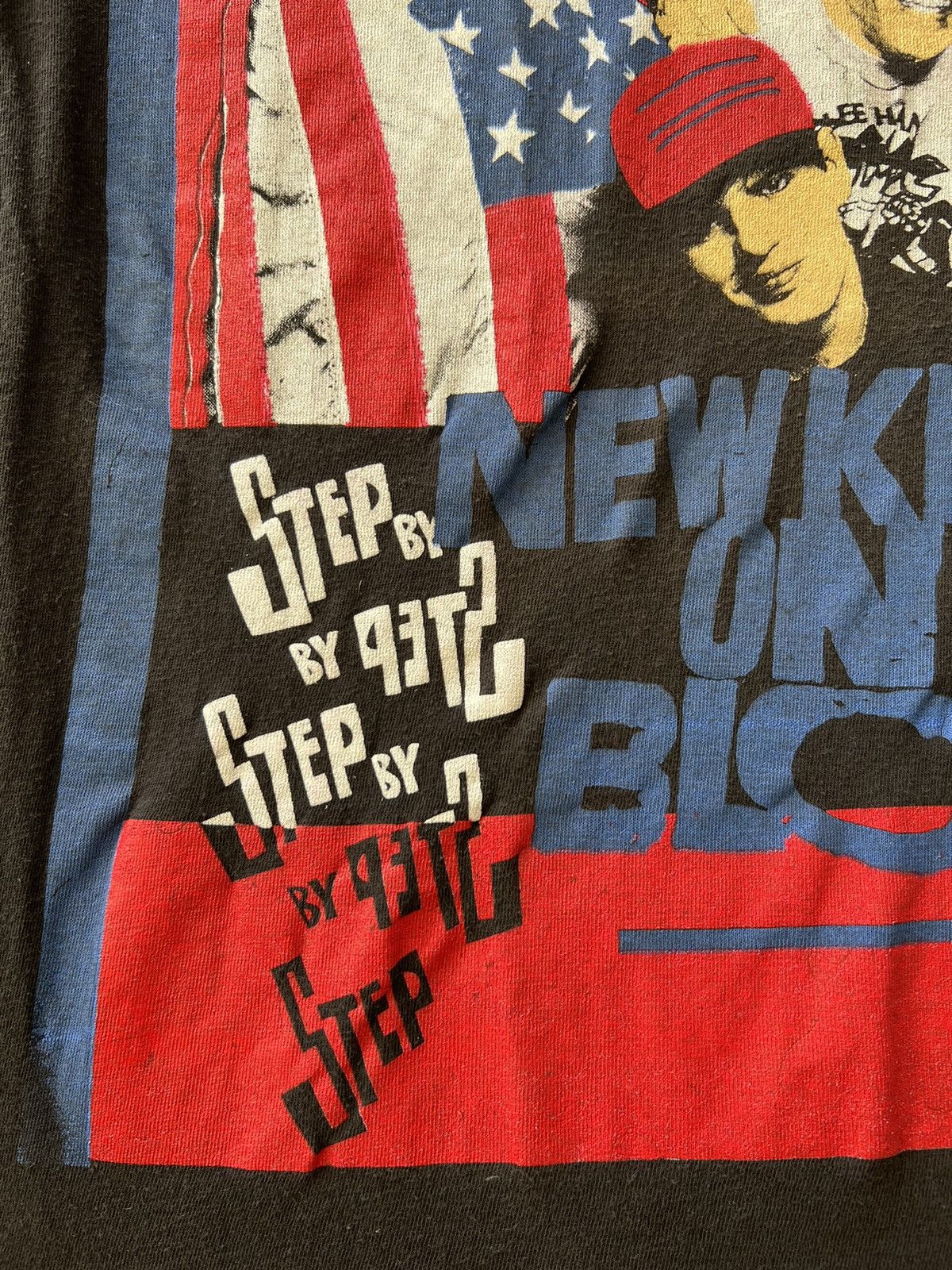 Band Tees Vintage 90s New Kids on the Block Step by Step Black Tee Size US M / EU 48-50 / 2 - 5 Thumbnail