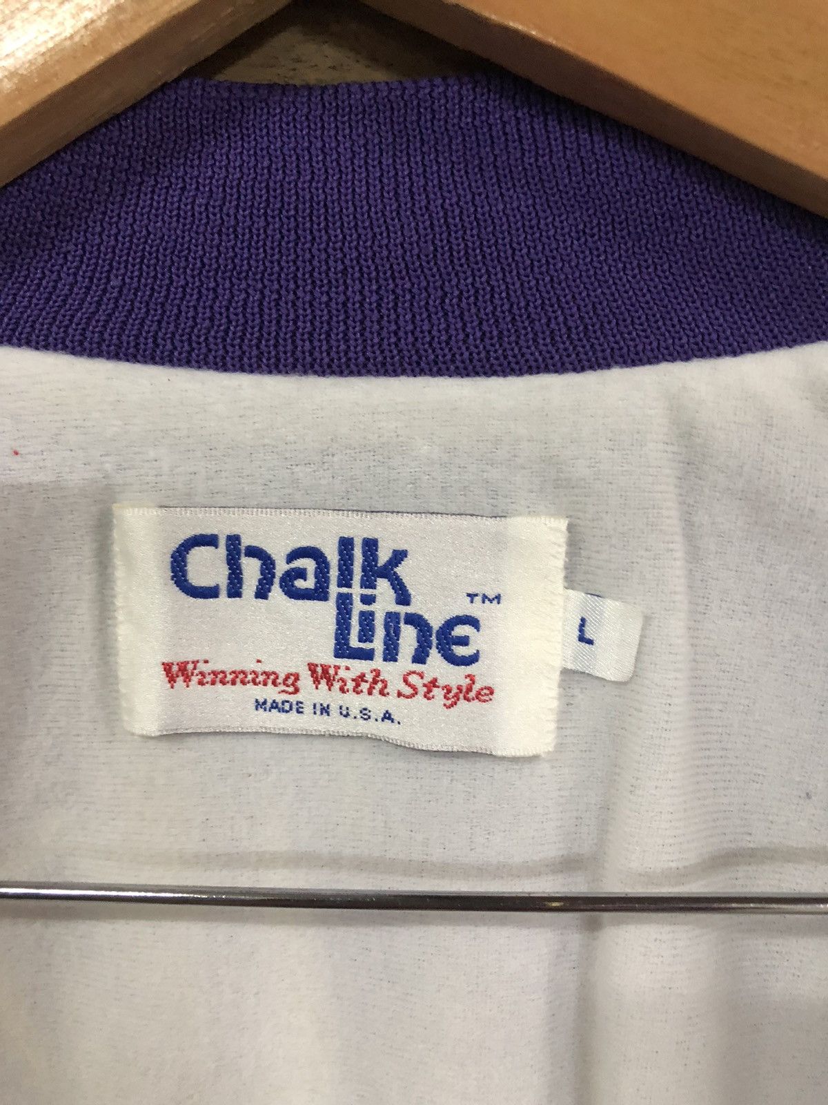 Chalk Line × NBA VINTAGE 90S MAGIC JOHNSON L.A LAKERS OVERPRINT VARSITY Size US L / EU 52-54 / 3 - 14 Thumbnail