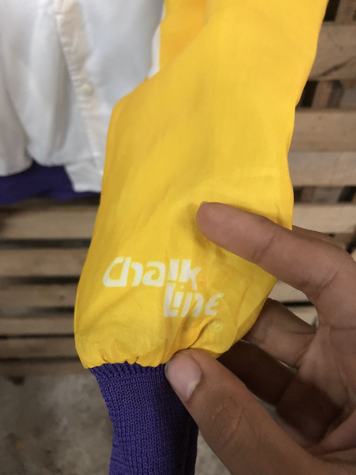 Chalk Line × NBA VINTAGE 90S MAGIC JOHNSON L.A LAKERS OVERPRINT VARSITY Size US L / EU 52-54 / 3 - 9 Thumbnail