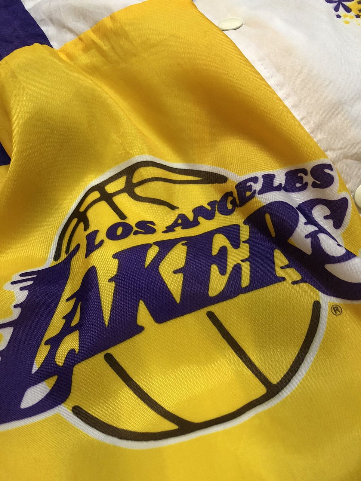 Chalk Line × NBA VINTAGE 90S MAGIC JOHNSON L.A LAKERS OVERPRINT VARSITY Size US L / EU 52-54 / 3 - 13 Thumbnail