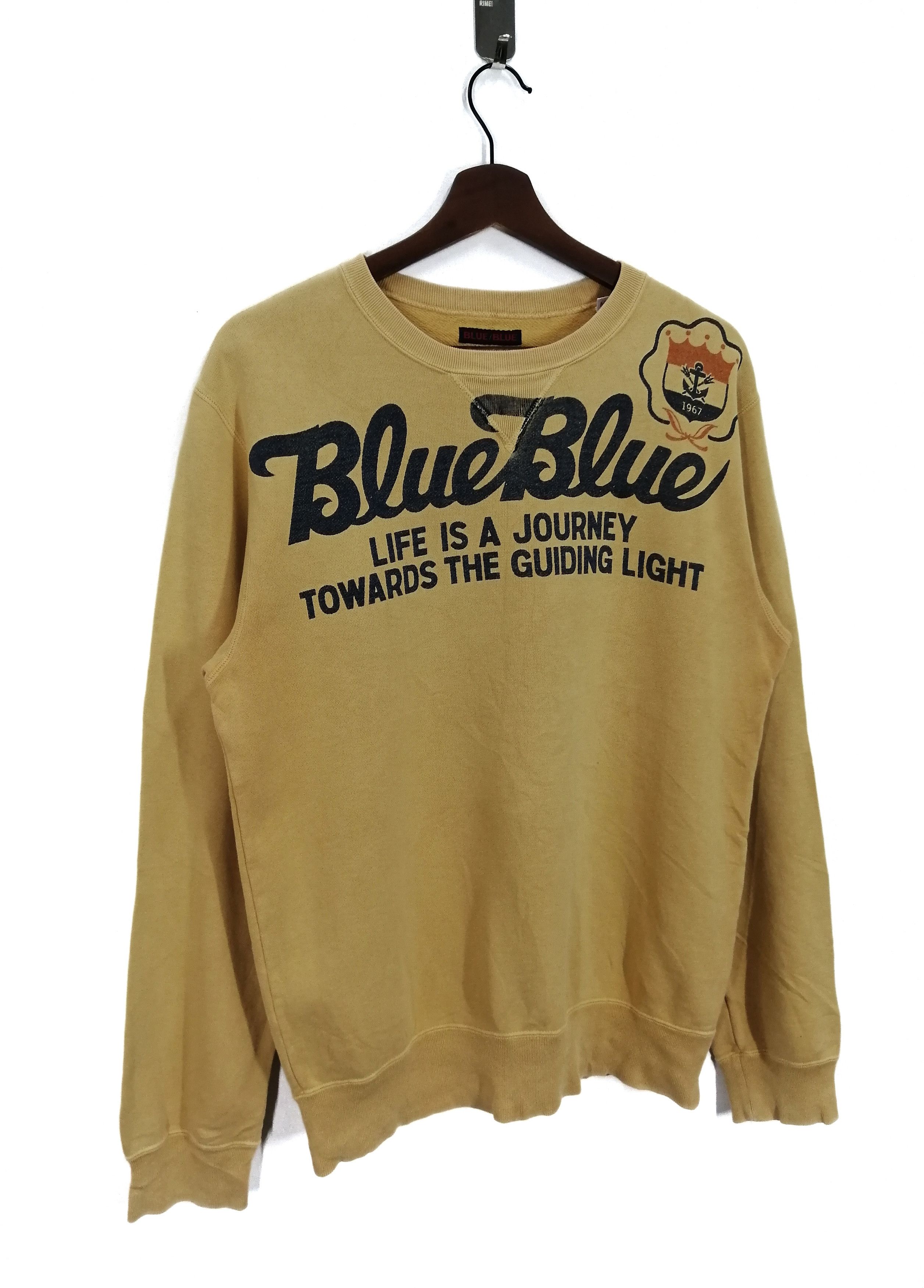 Blue Blue Japan × Japanese Brand Blue Blue Japan Spell Out Sweatshirt Size US M / EU 48-50 / 2 - 1 Thumbnail