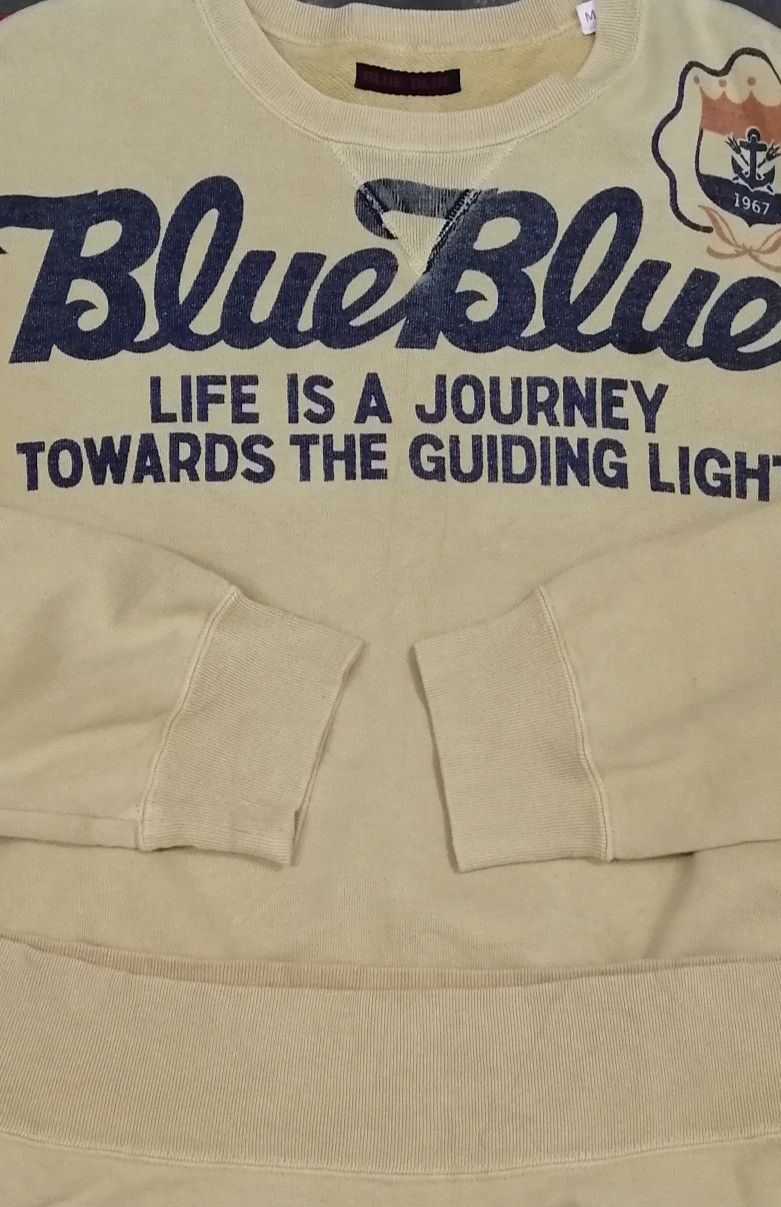 Blue Blue Japan × Japanese Brand Blue Blue Japan Spell Out Sweatshirt Size US M / EU 48-50 / 2 - 4 Thumbnail