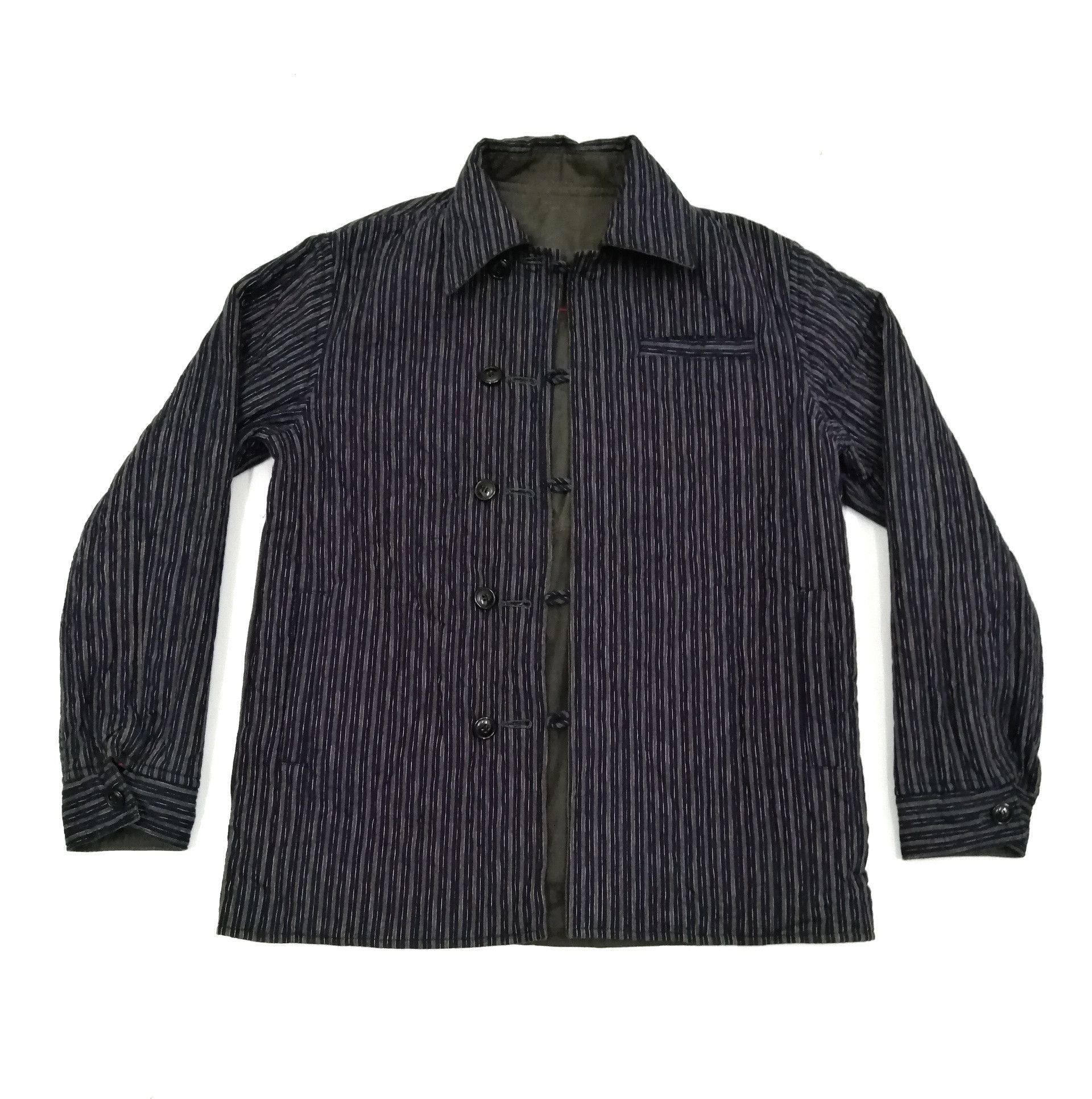 Blue Blue Japan × Japanese Brand Blue Blue Japan Reversible Stripe Red Line Jacket Size US S / EU 44-46 / 1 - 7 Thumbnail