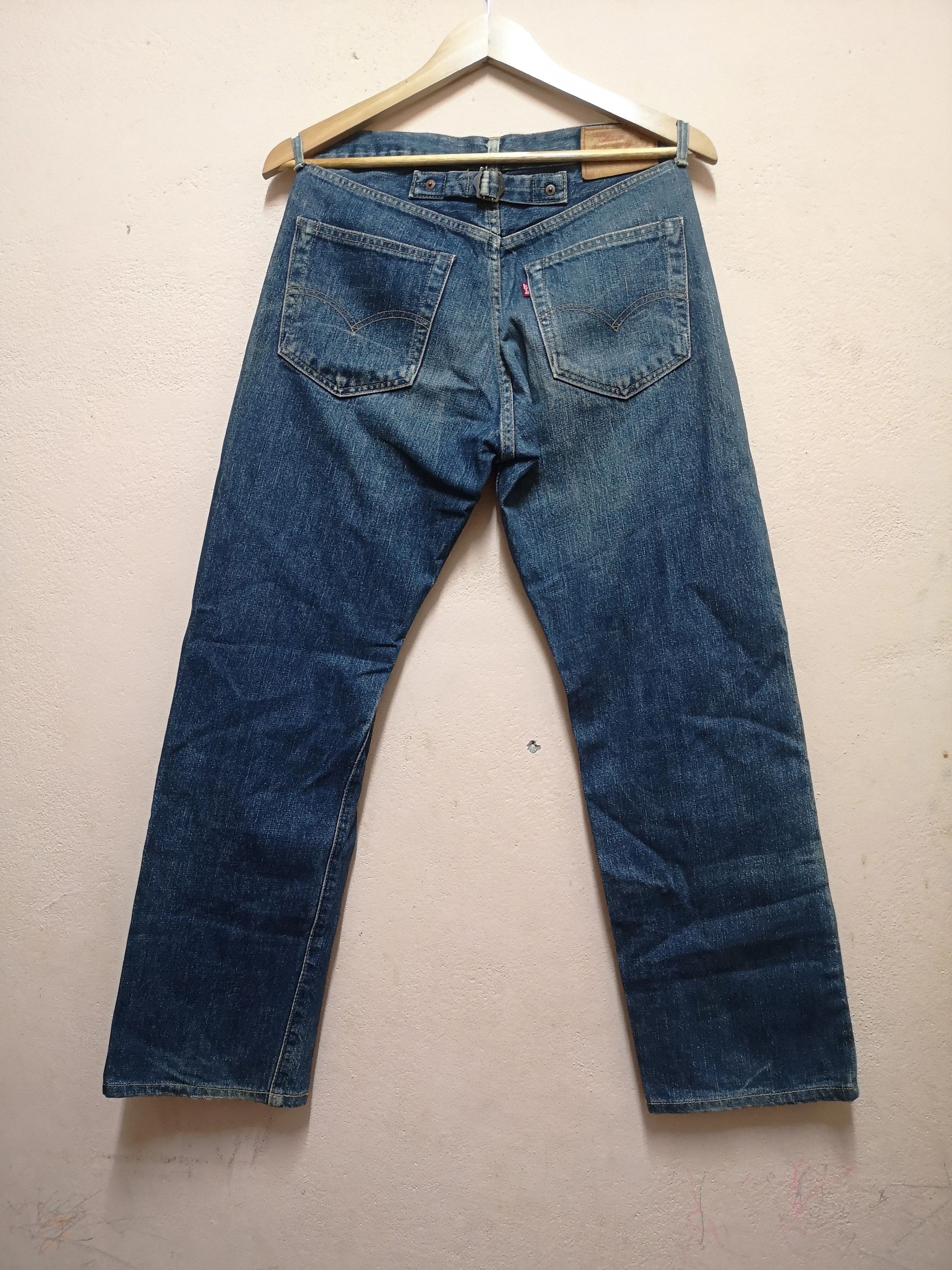 image of Levis x Vintage Levi's 702 Big E Redline Selvedge in Faded Blue, Men's (Size 29)