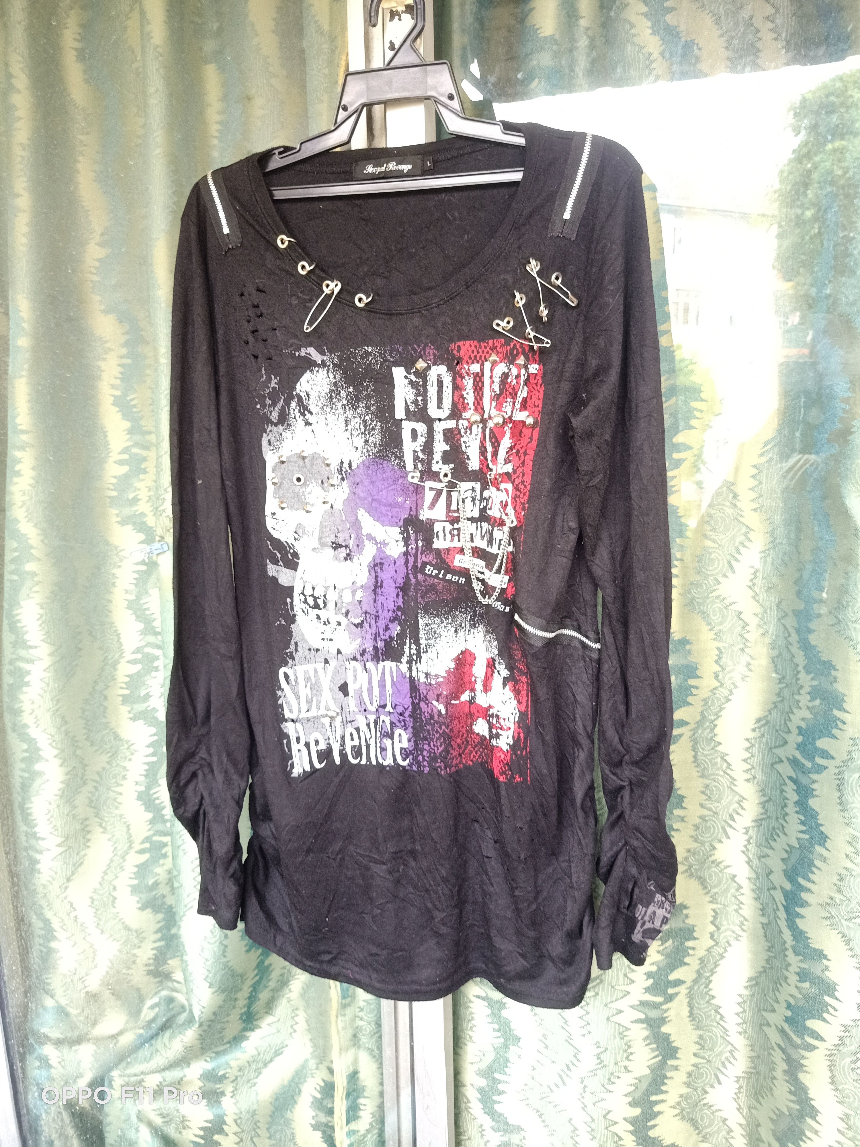 Seditionaries Sex Pot Revenge Rocker Distressed Stretched Punk Tee Size US L / EU 52-54 / 3 - 2 Thumbnail