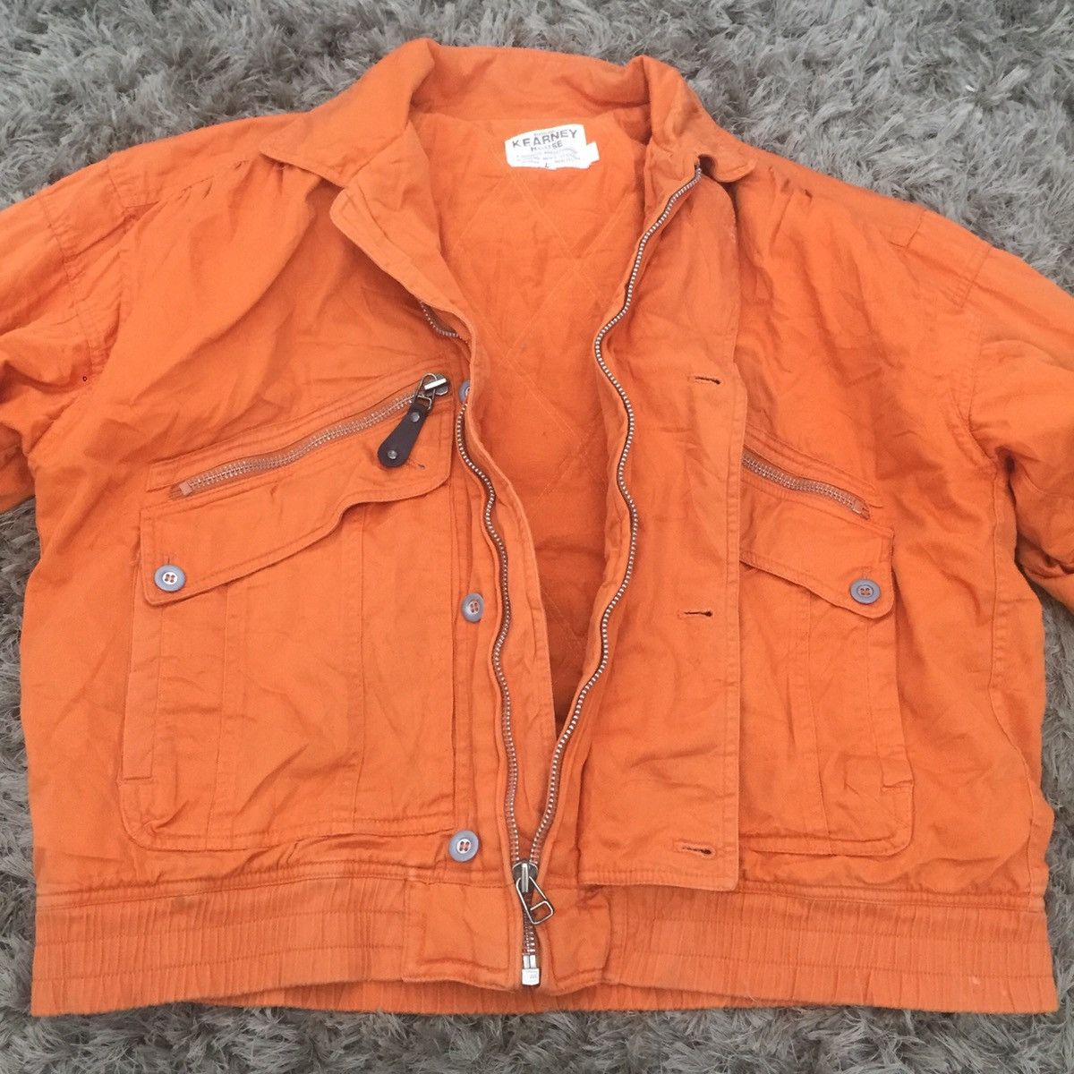Japanese Brand × Vintage Rare design bomber jacket vintage style fit like XL size Size US L / EU 52-54 / 3 - 8 Thumbnail