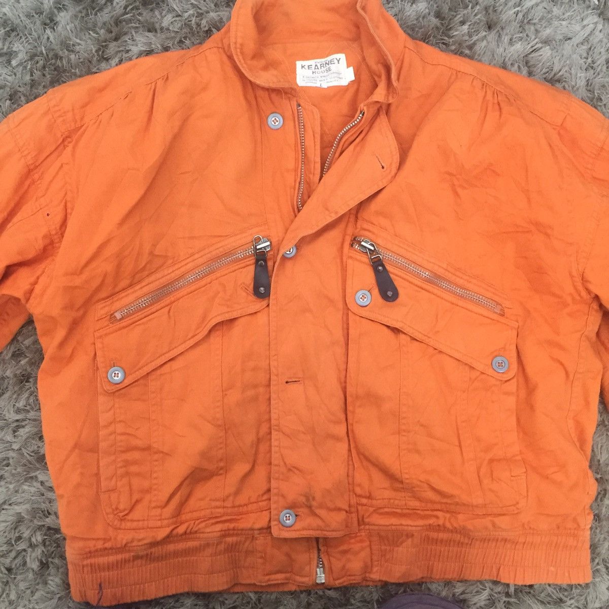 Japanese Brand × Vintage Rare design bomber jacket vintage style fit like XL size Size US L / EU 52-54 / 3 - 3 Thumbnail