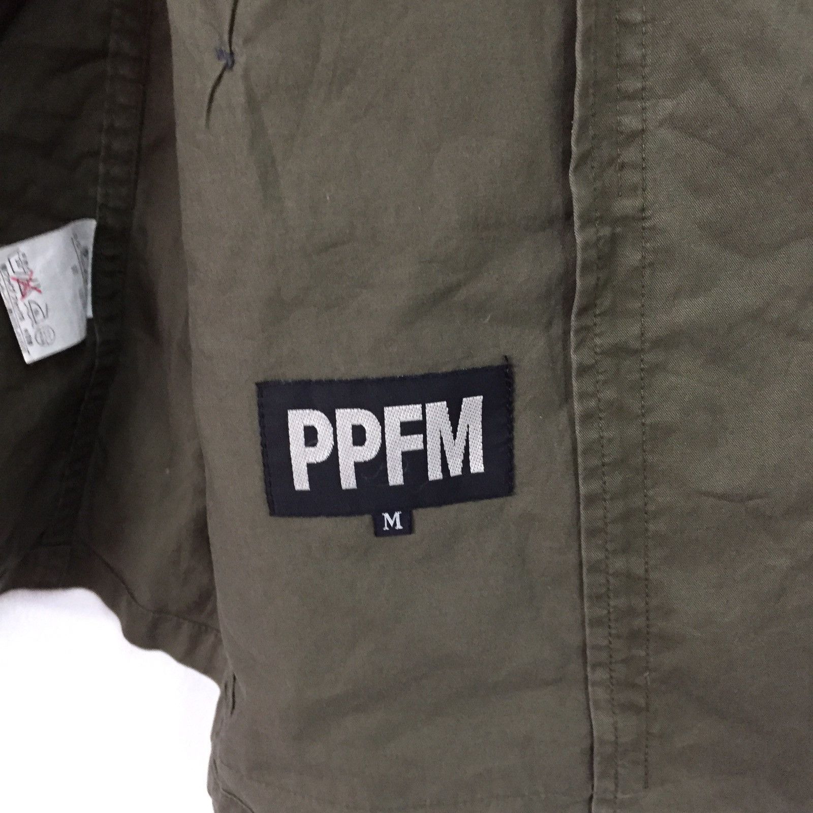 Japanese Brand 🧨Dark green military jacket by PPFM fall design Size US M / EU 48-50 / 2 - 9 Thumbnail