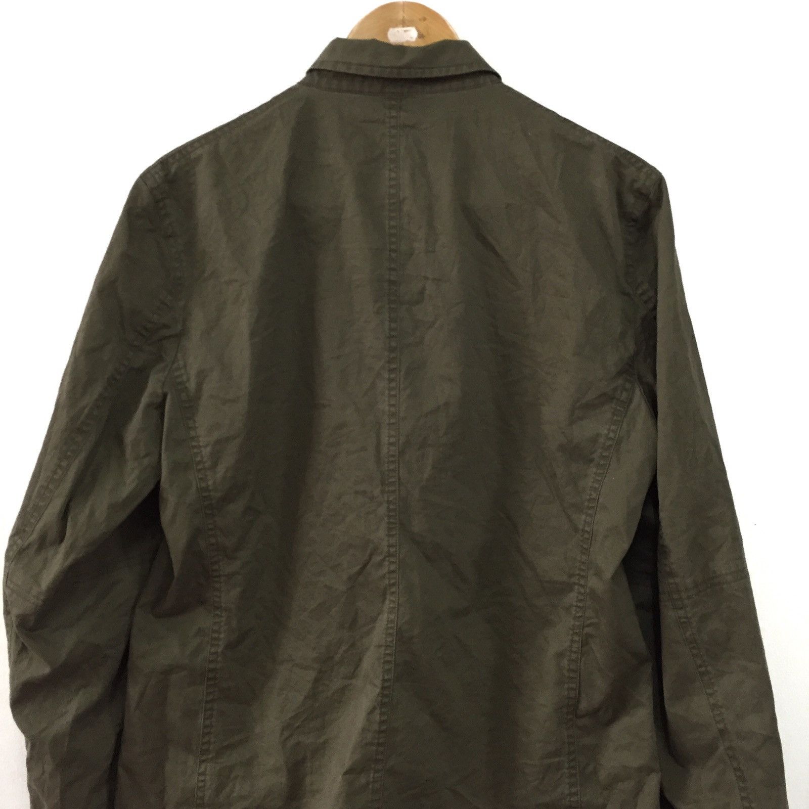 Japanese Brand 🧨Dark green military jacket by PPFM fall design Size US M / EU 48-50 / 2 - 6 Thumbnail
