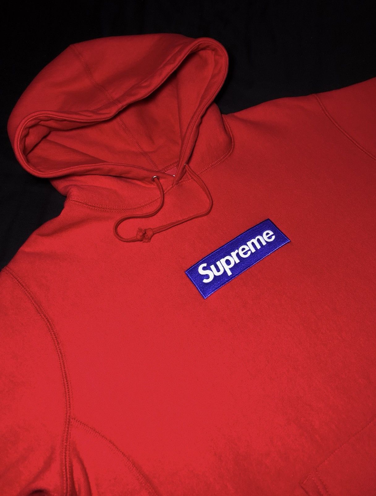 Supreme FW17 Box Logo (Bogo) Hoodie - Red Purple - Size XL - Pre Owned