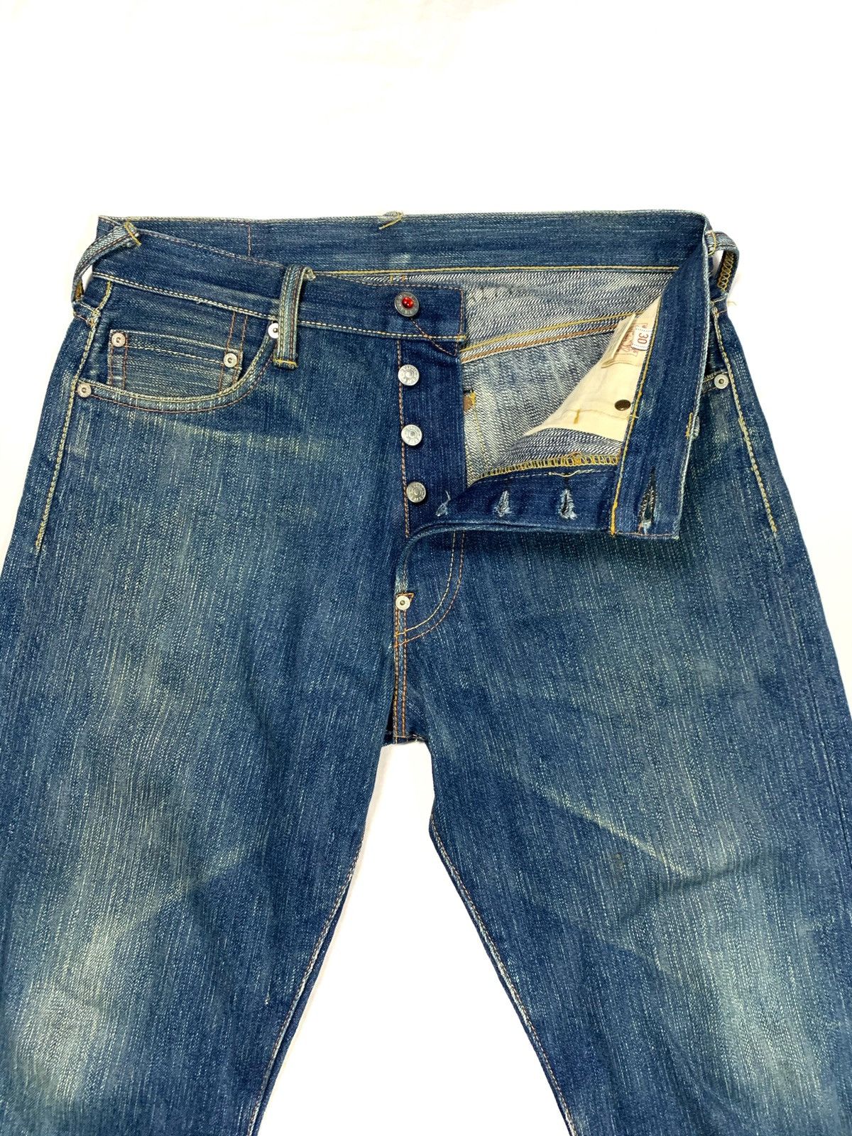 Evisu Evisu big logo seagul camo selvedge denim Size US 31 - 9 Thumbnail
