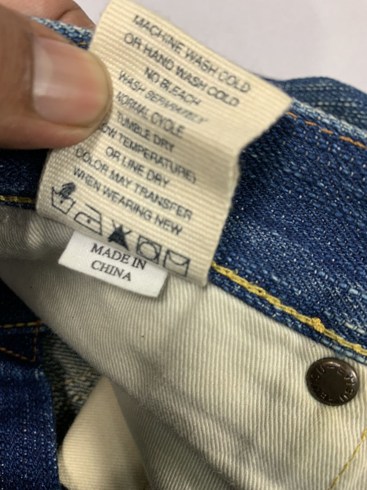 Evisu Evisu big logo seagul camo selvedge denim Size US 31 - 5 Thumbnail