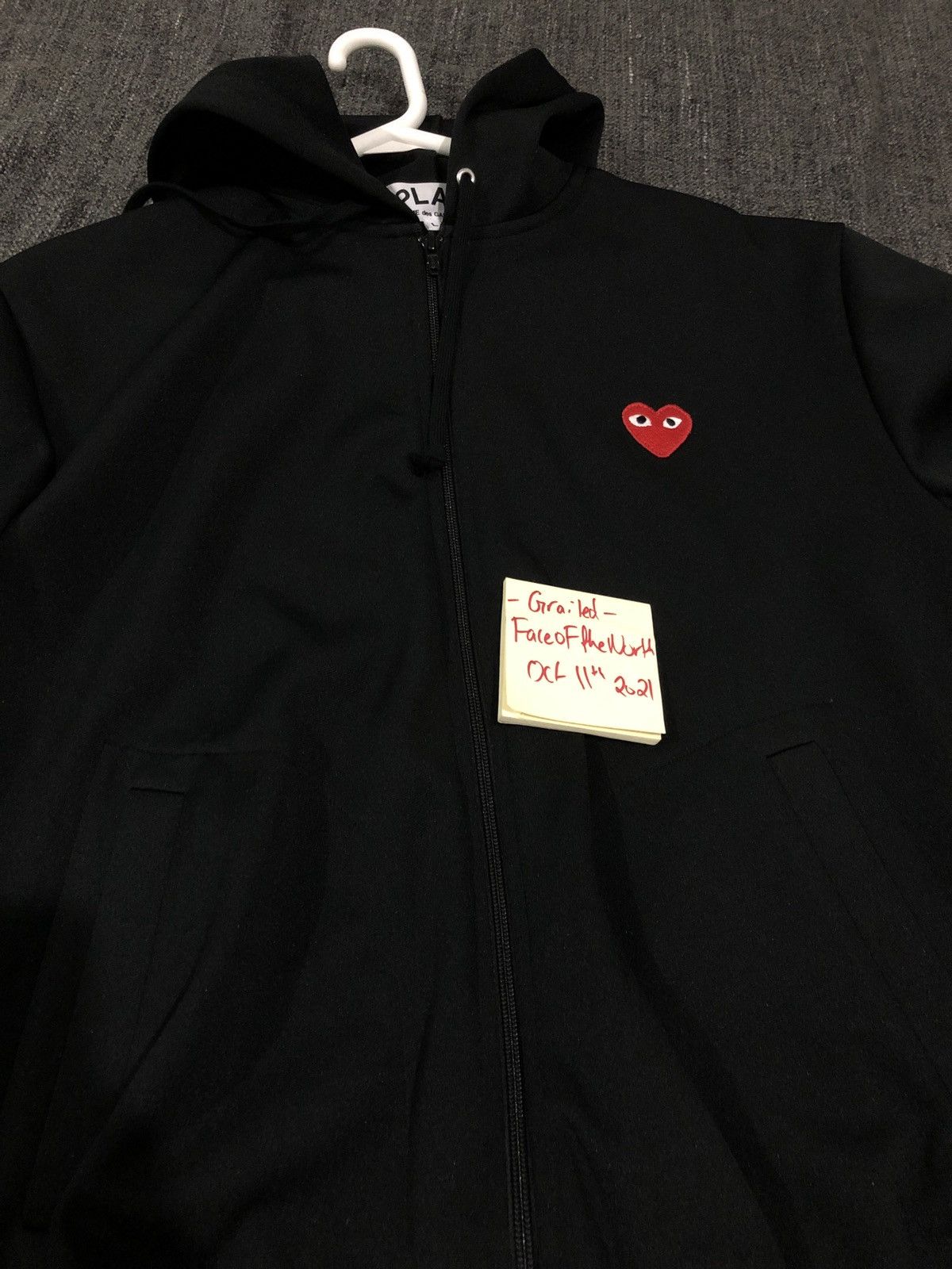 Comme des Garcons CDG Black Red Heart Hoodie Size US L / EU 52-54 / 3 - 7 Thumbnail