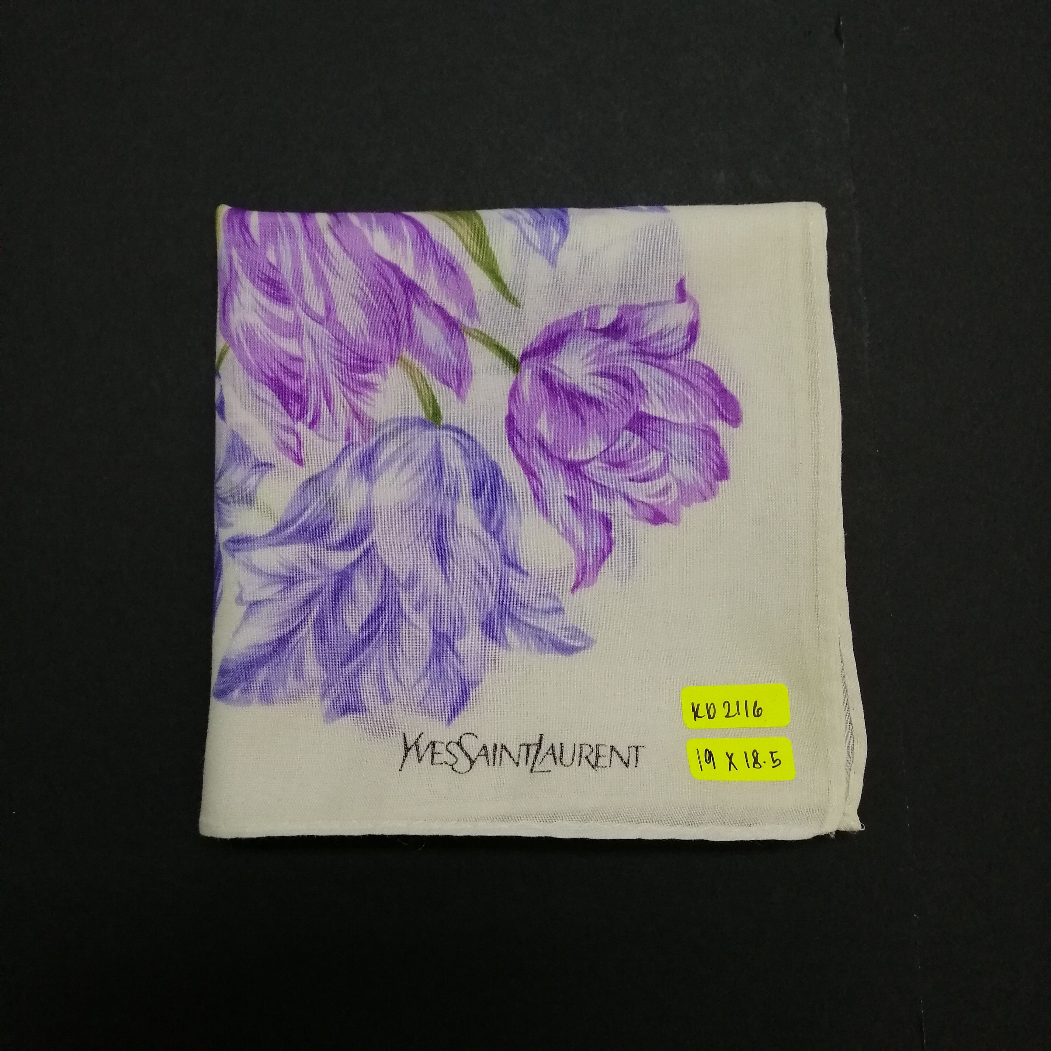 Vintage Vintage Yves Saint Laurent Handkerchief/Neckerchief-KD2116 Size ONE SIZE - 5 Thumbnail