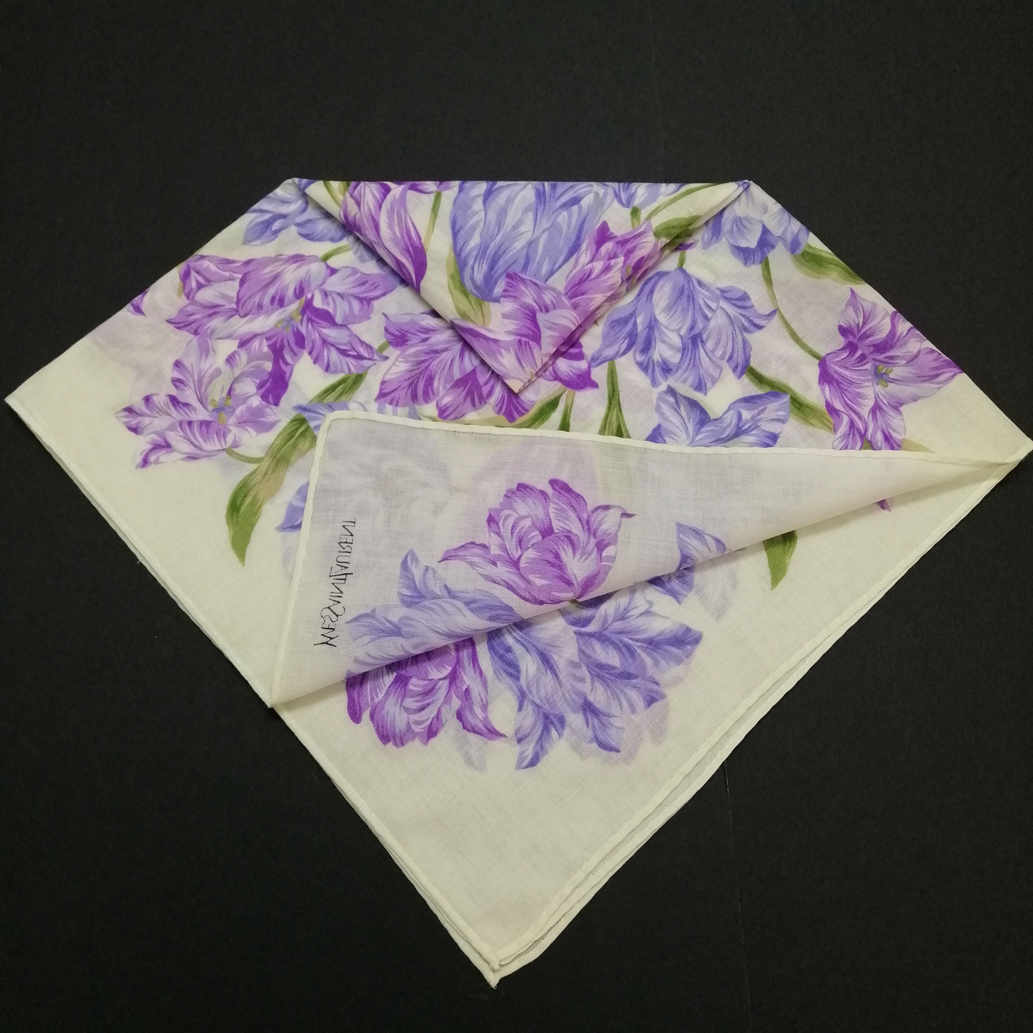 Vintage Vintage Yves Saint Laurent Handkerchief/Neckerchief-KD2116 Size ONE SIZE - 4 Thumbnail