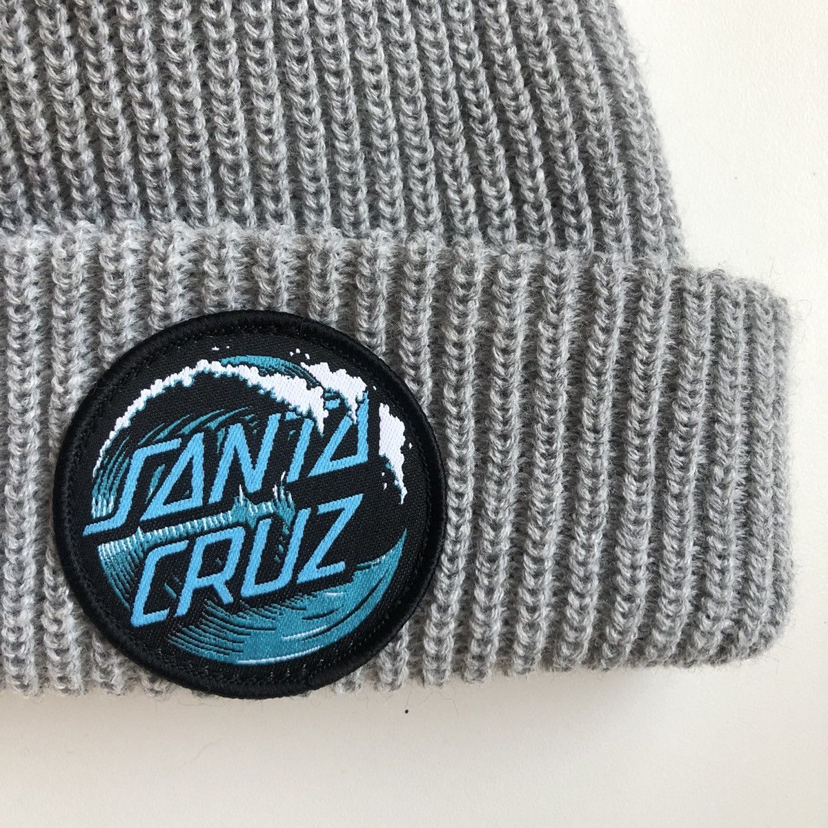 Santa Cruz Skateboards SantaCruz WAVE Beanie GREY Size ONE SIZE - 2 Thumbnail