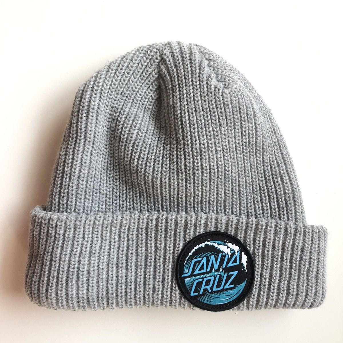 Santa Cruz Skateboards SantaCruz WAVE Beanie GREY Size ONE SIZE - 1 Thumbnail