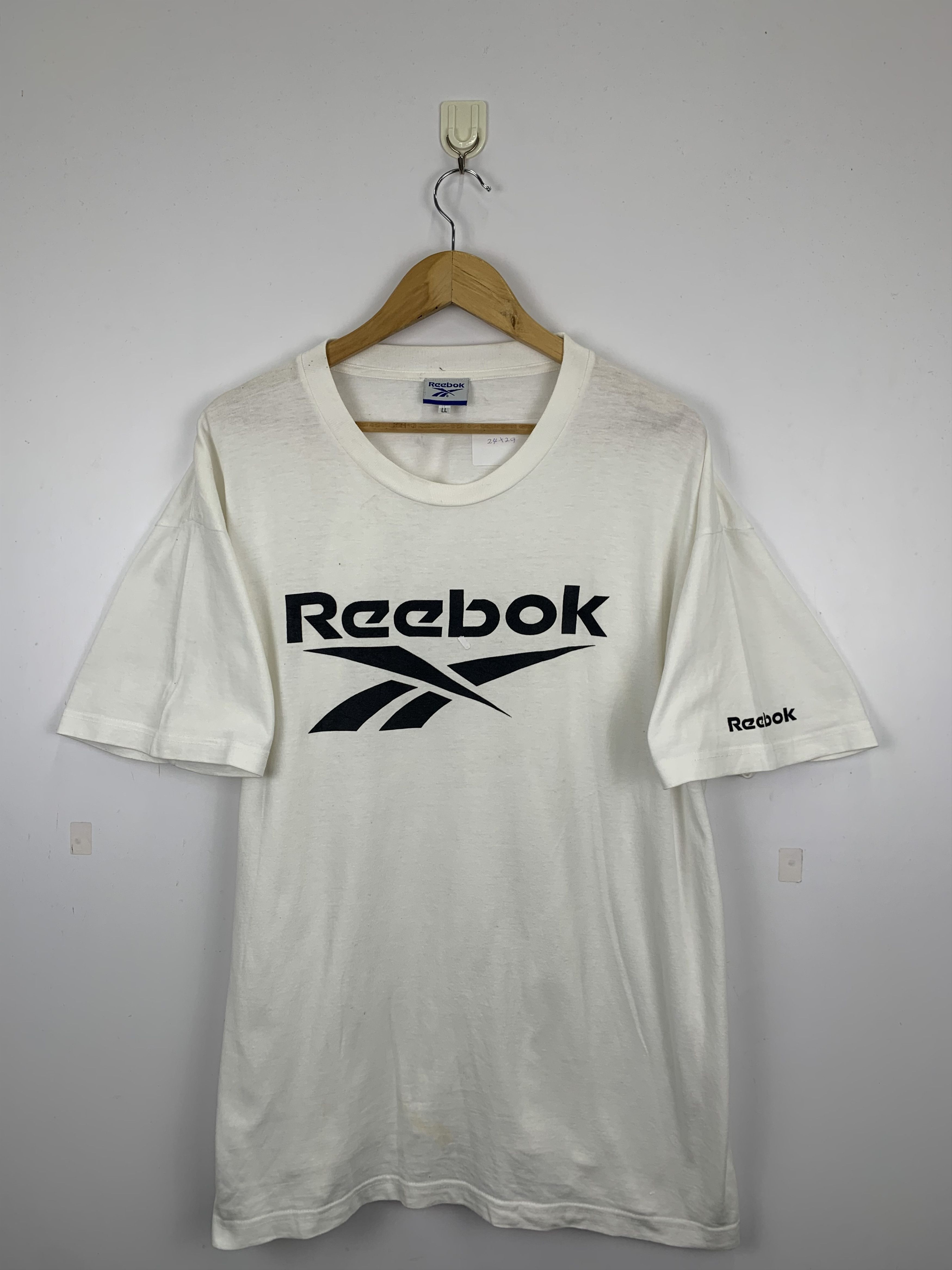 Reebok Vintage 90s Big Logo Reebok Tee TA0020 Size US L / EU 52-54 / 3 - 1 Thumbnail