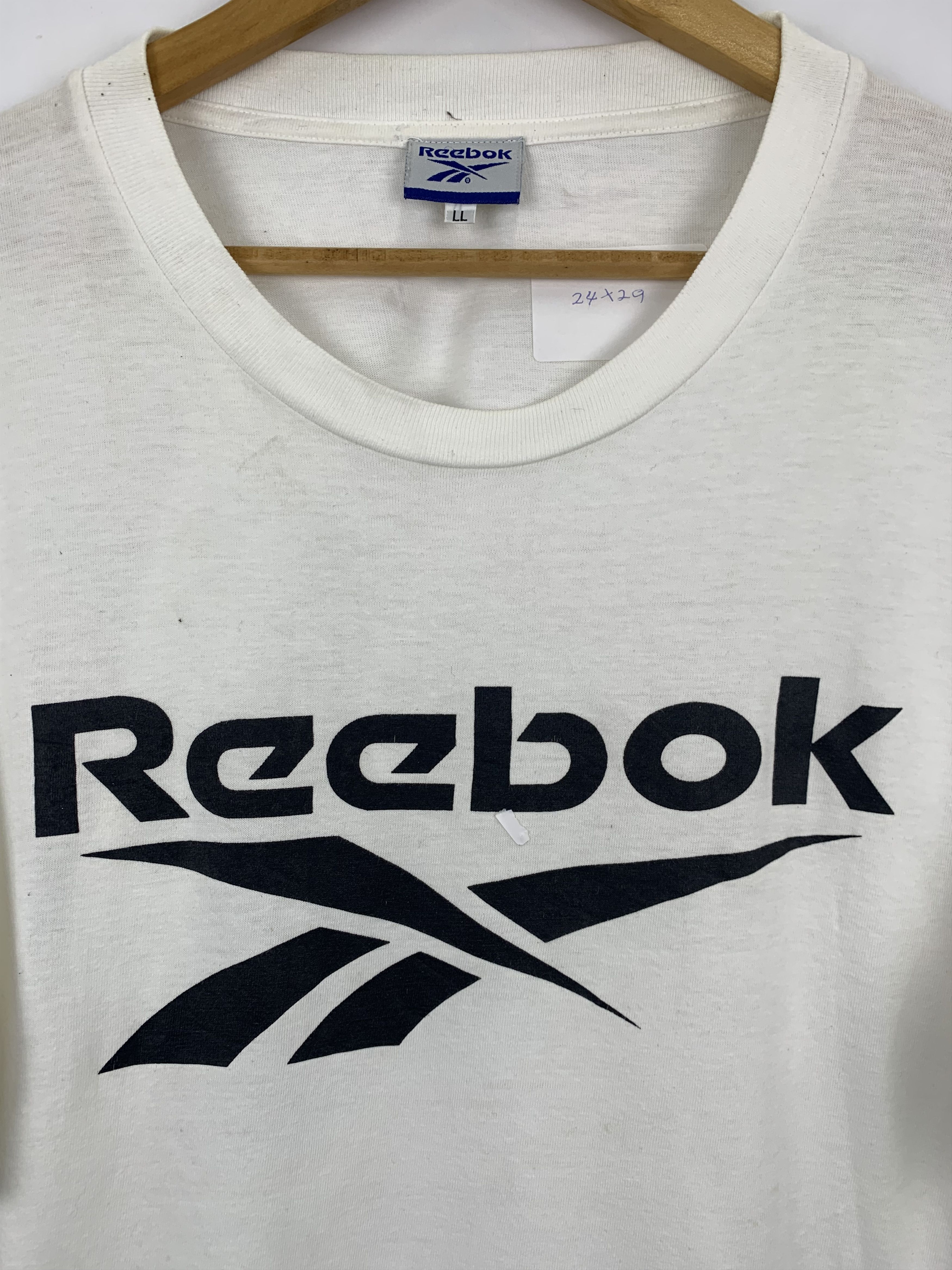 Reebok Vintage 90s Big Logo Reebok Tee TA0020 Size US L / EU 52-54 / 3 - 7 Thumbnail