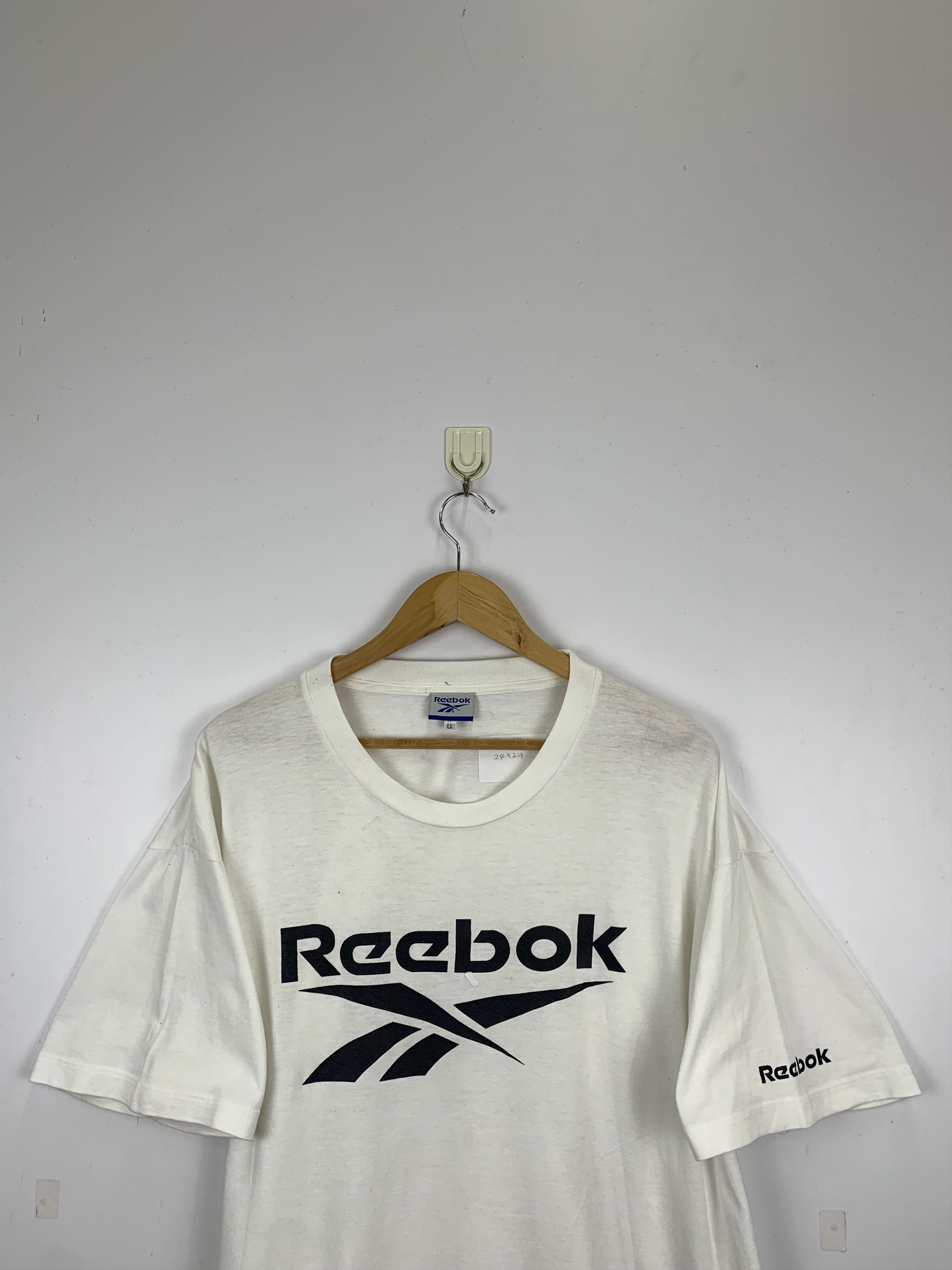 Reebok Vintage 90s Big Logo Reebok Tee TA0020 Size US L / EU 52-54 / 3 - 2 Thumbnail