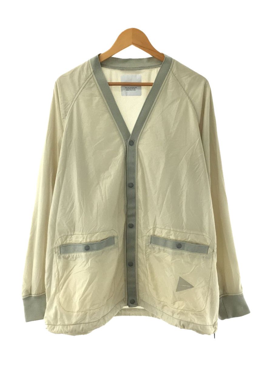 image of And Wander Nylon Cardigan in White, Men's (Size 2XL)