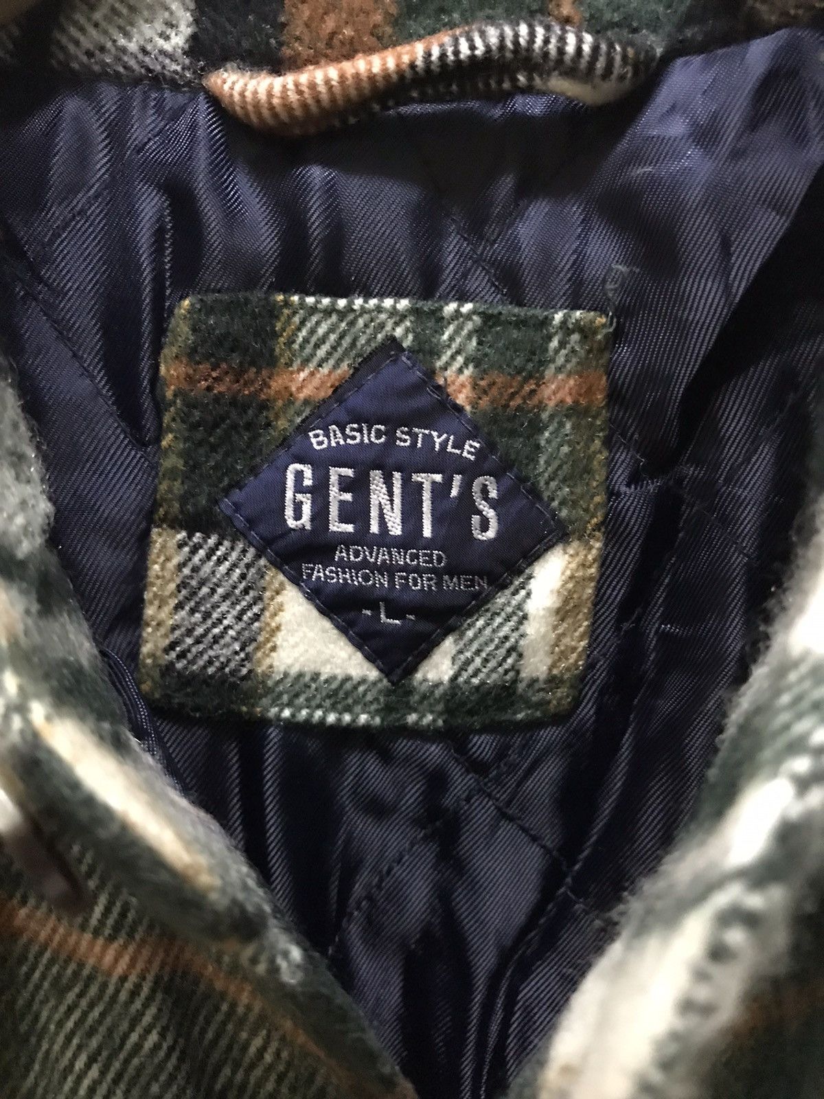Flannel × Gents × Vintage Vintage Gent’s flannel button up jacket Size US L / EU 52-54 / 3 - 7 Thumbnail