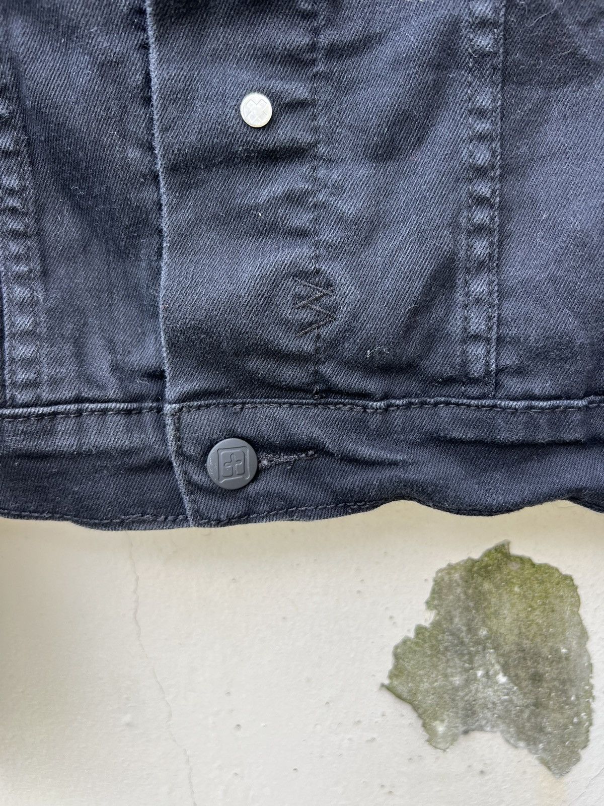 Ksubi Ksubi Laid Black Denim Stretch Classic Jacket Size US M / EU 48-50 / 2 - 9 Thumbnail