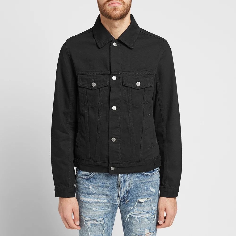 Ksubi Ksubi Laid Black Denim Stretch Classic Jacket Size US M / EU 48-50 / 2 - 6 Thumbnail