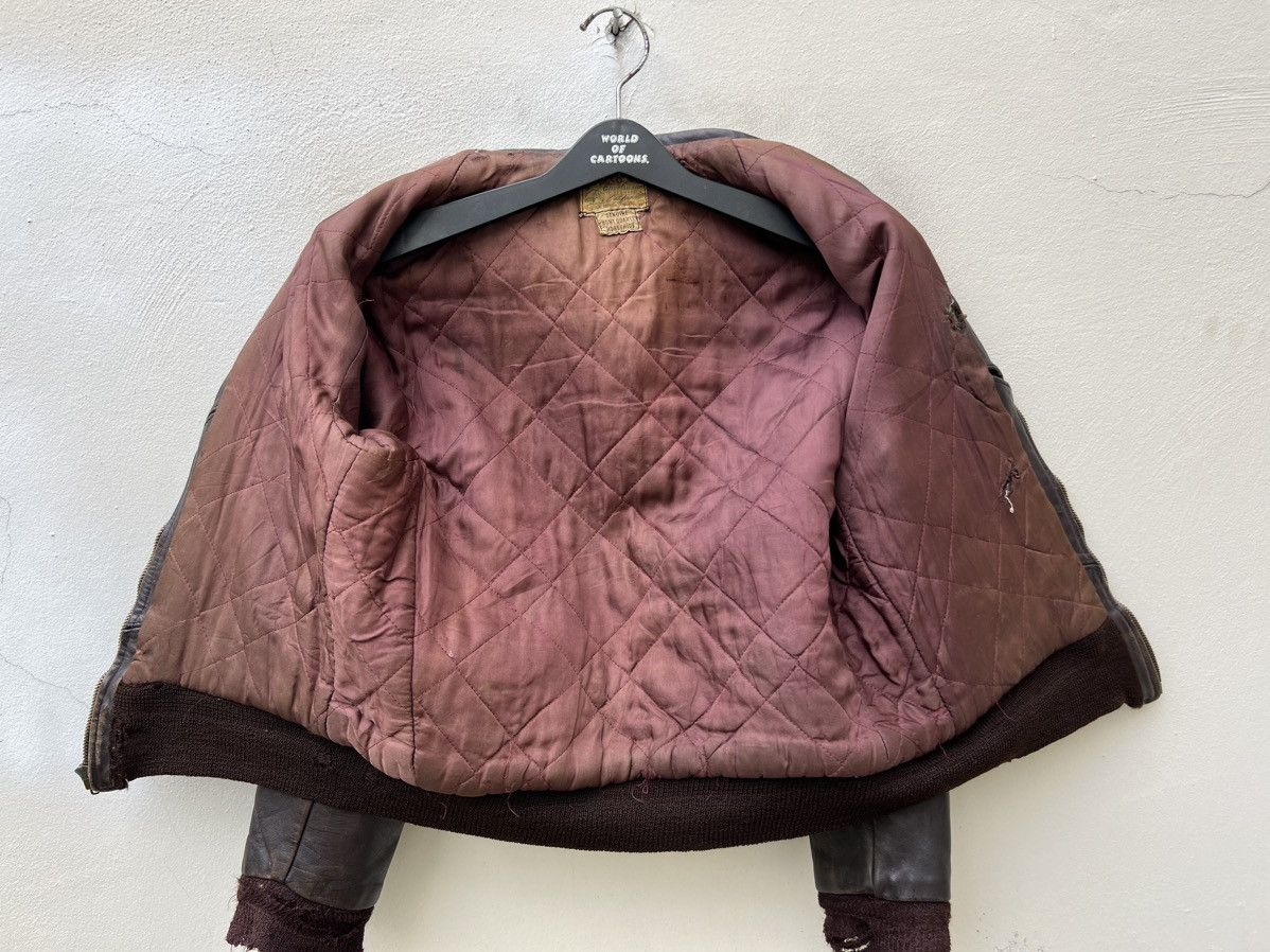 Vintage 40s Top Notch Sportswear Trashed Patina Horsehide Leather Size US M / EU 48-50 / 2 - 23 Thumbnail