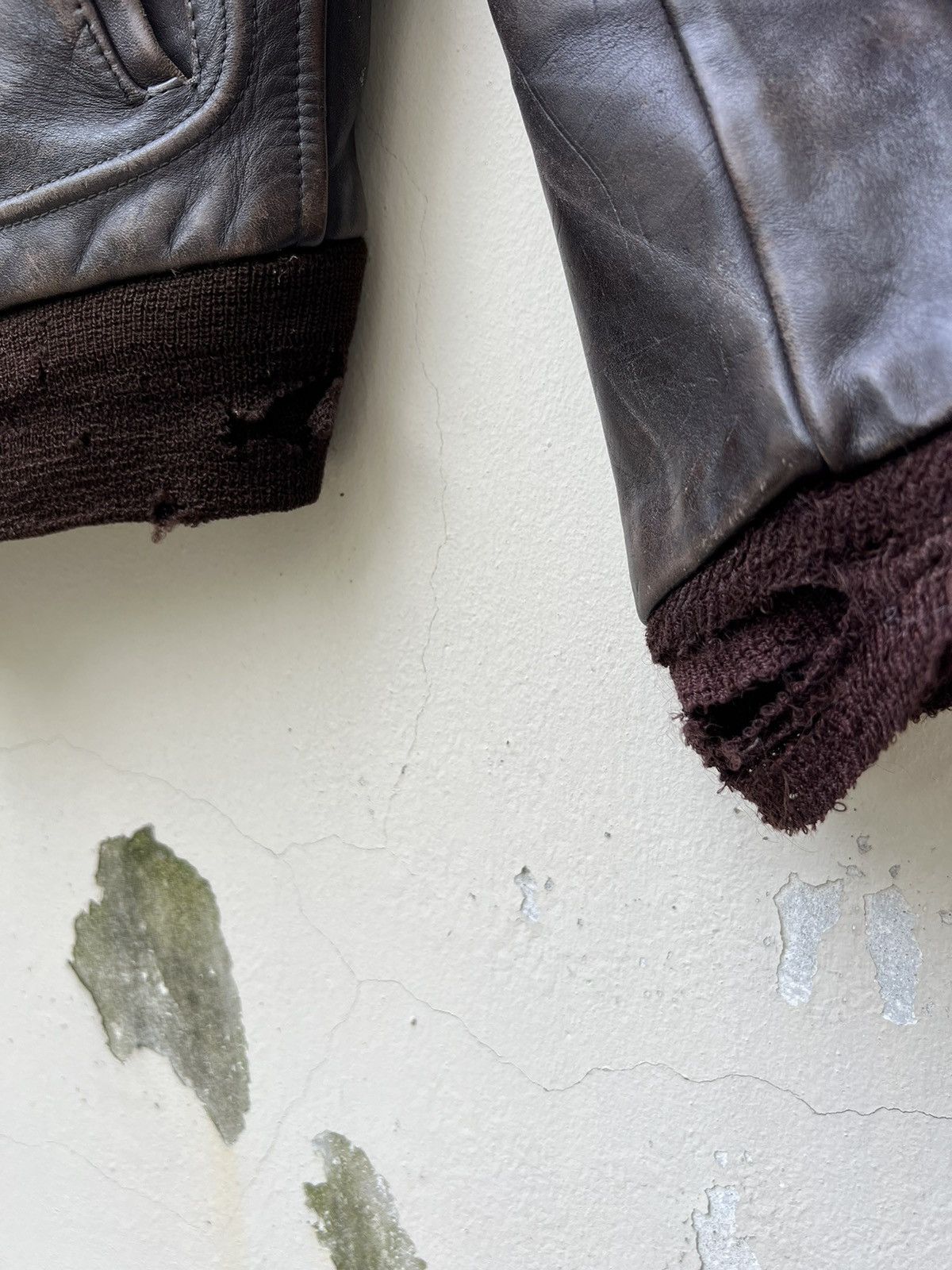 Vintage 40s Top Notch Sportswear Trashed Patina Horsehide Leather Size US M / EU 48-50 / 2 - 12 Thumbnail