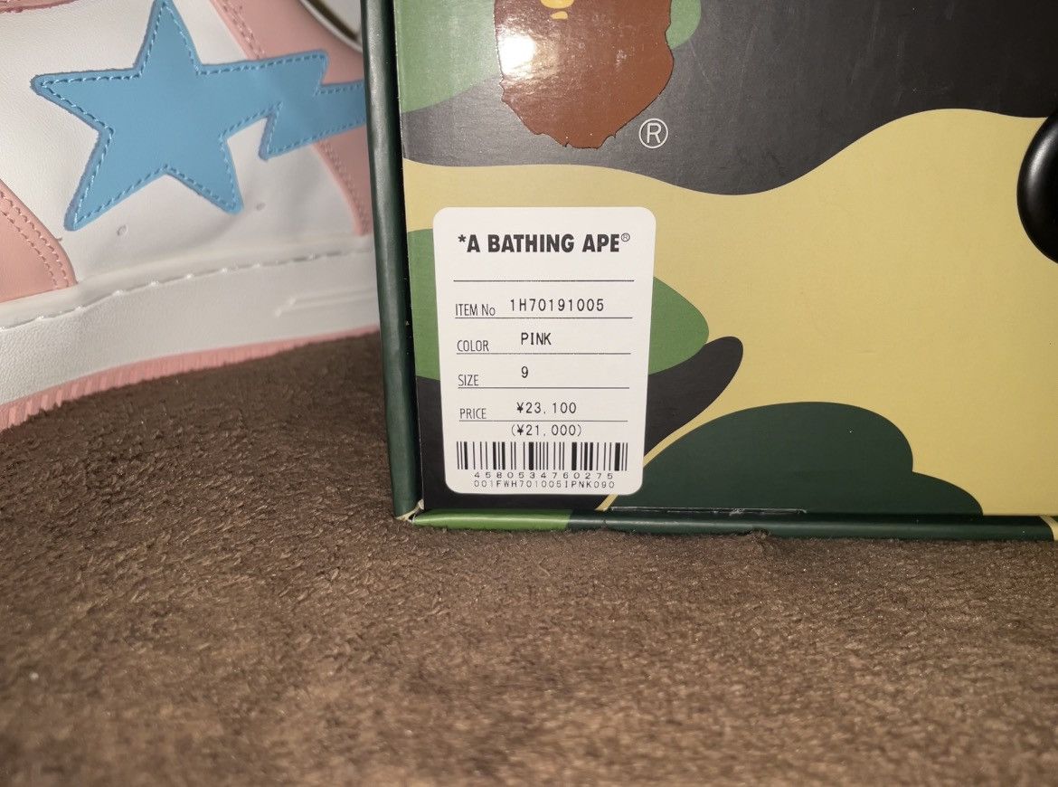 Bape BAPE STA LOW - PINK Size US 9 / EU 42 - 8 Thumbnail