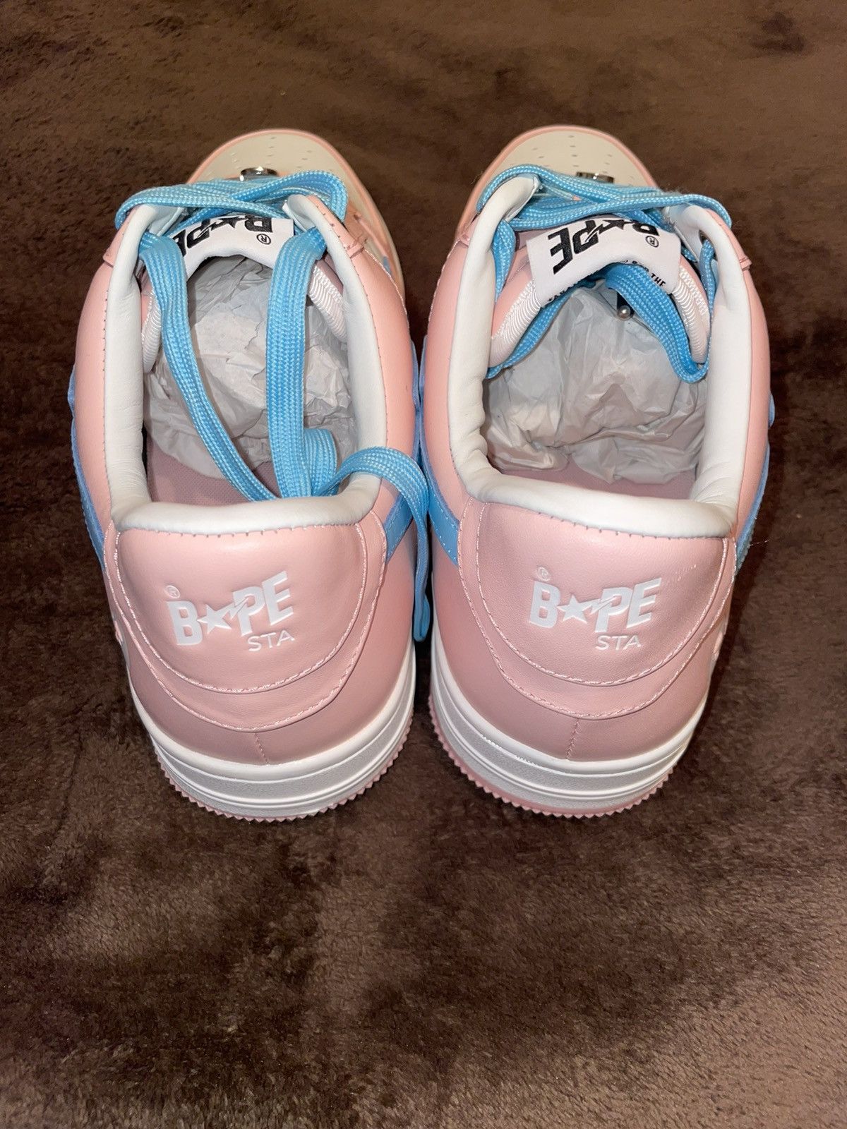 Bape BAPE STA LOW - PINK Size US 9 / EU 42 - 4 Thumbnail