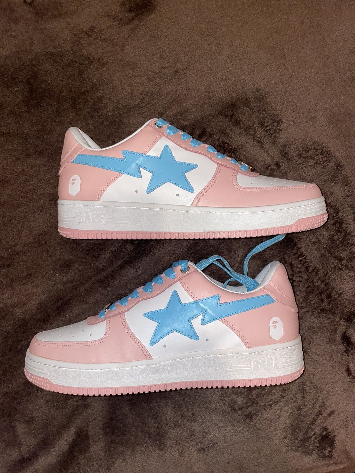 Bape BAPE STA LOW - PINK Size US 9 / EU 42 - 1 Thumbnail