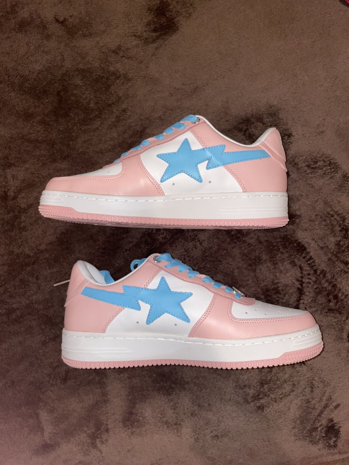 Bape BAPE STA LOW - PINK Size US 9 / EU 42 - 2 Thumbnail
