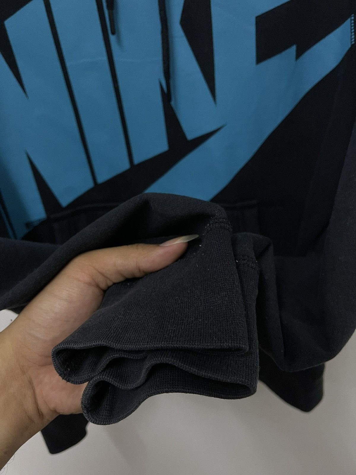 Nike × Vintage Vintage Y2K Nike Swoosh Big Logo Printed Hooded Sweatshirt Size US S / EU 44-46 / 1 - 5 Thumbnail