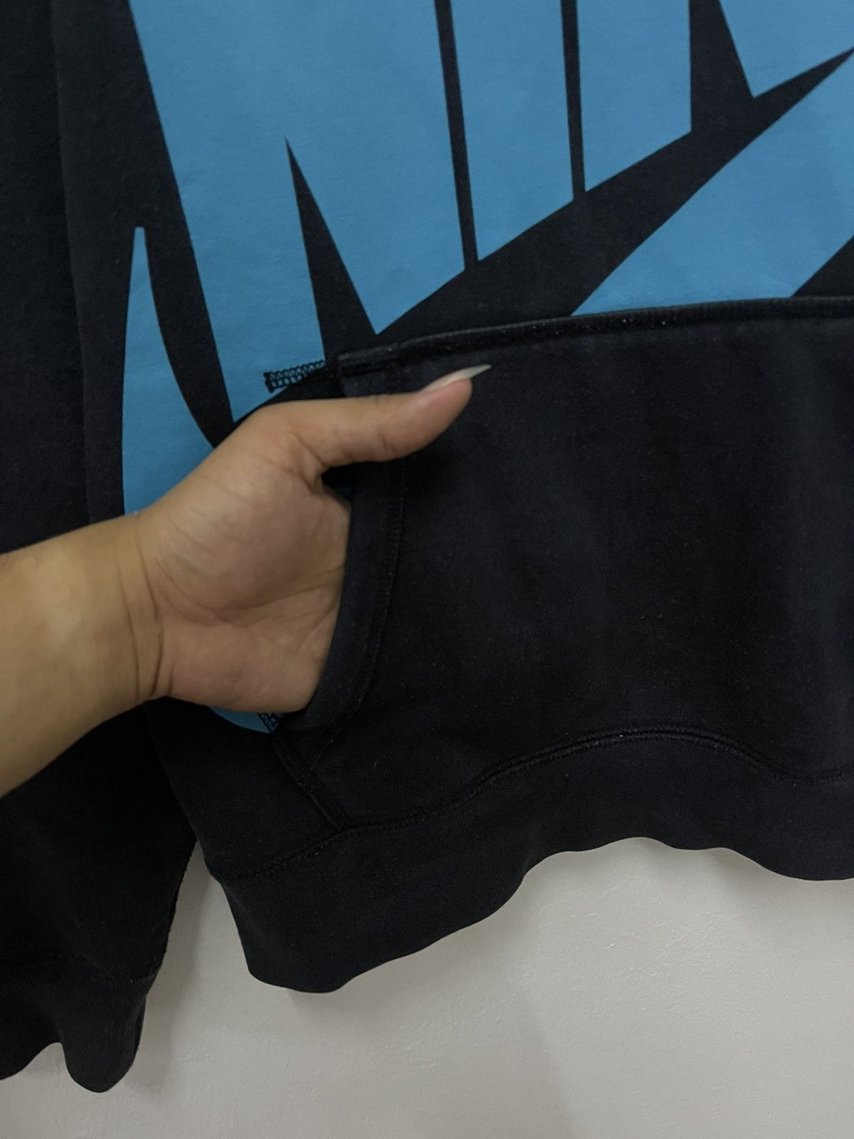 Nike × Vintage Vintage Y2K Nike Swoosh Big Logo Printed Hooded Sweatshirt Size US S / EU 44-46 / 1 - 4 Thumbnail