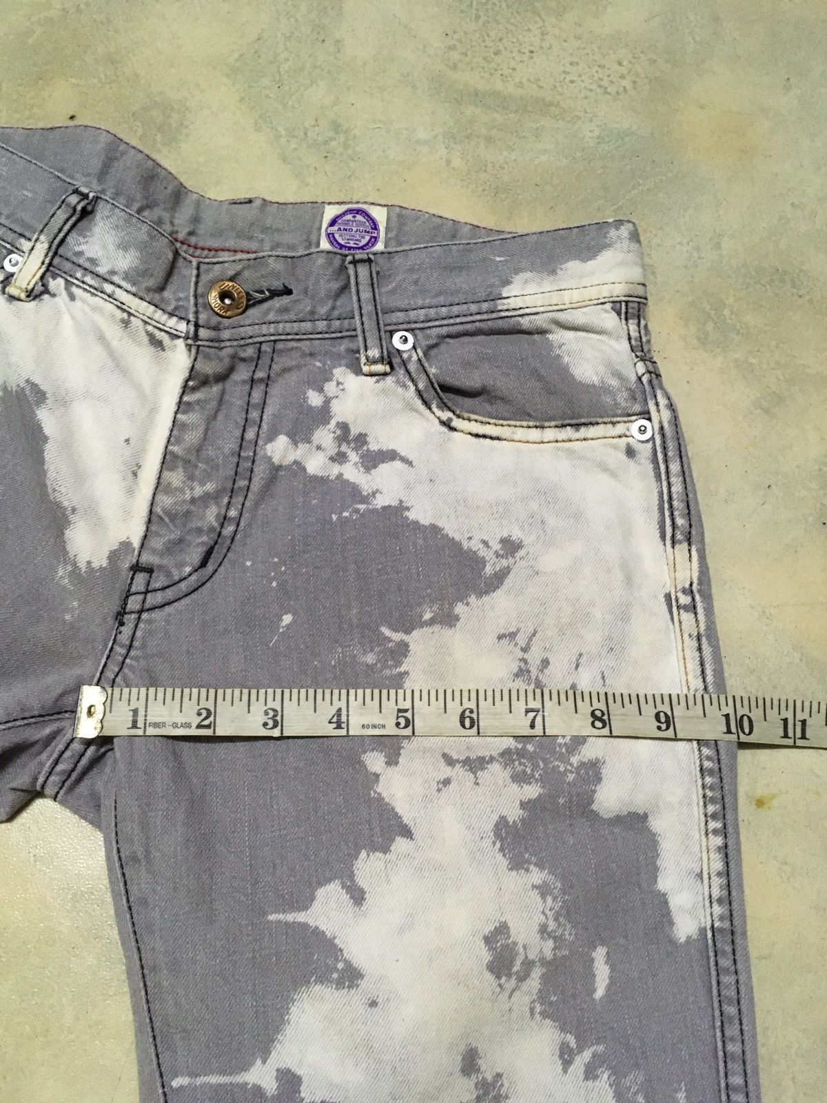 Japanese Brand Japanese Brand Acid Washed Distressed Style Denim Pants Size US 30 / EU 46 - 14 Thumbnail