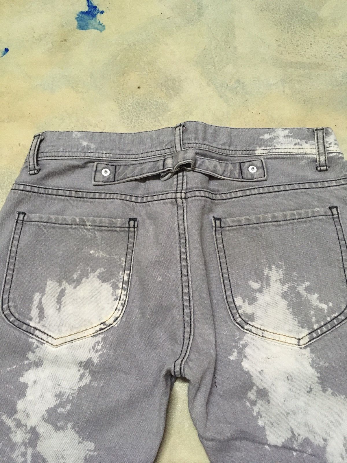 Japanese Brand Japanese Brand Acid Washed Distressed Style Denim Pants Size US 30 / EU 46 - 7 Thumbnail