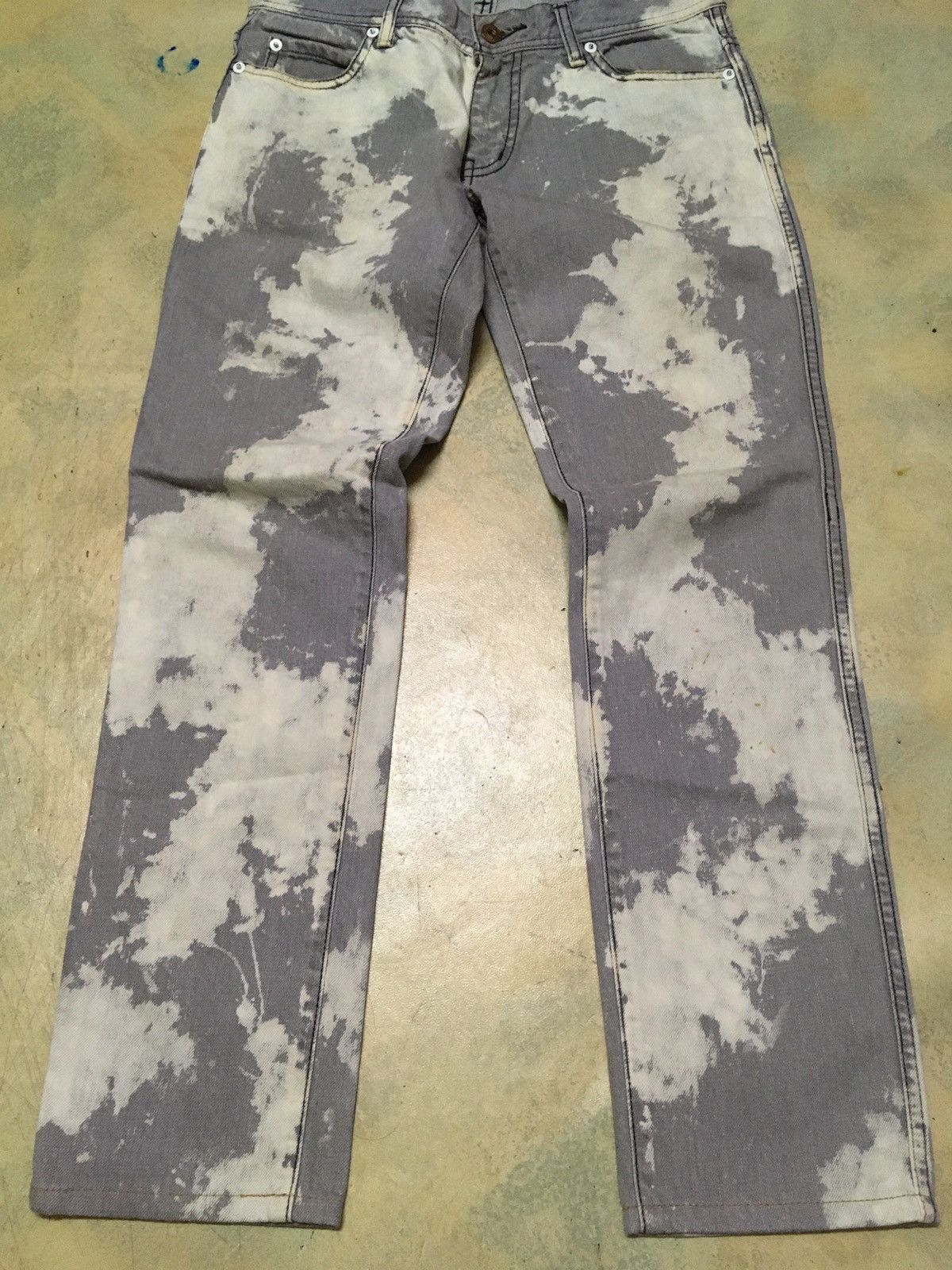 Japanese Brand Japanese Brand Acid Washed Distressed Style Denim Pants Size US 30 / EU 46 - 4 Thumbnail