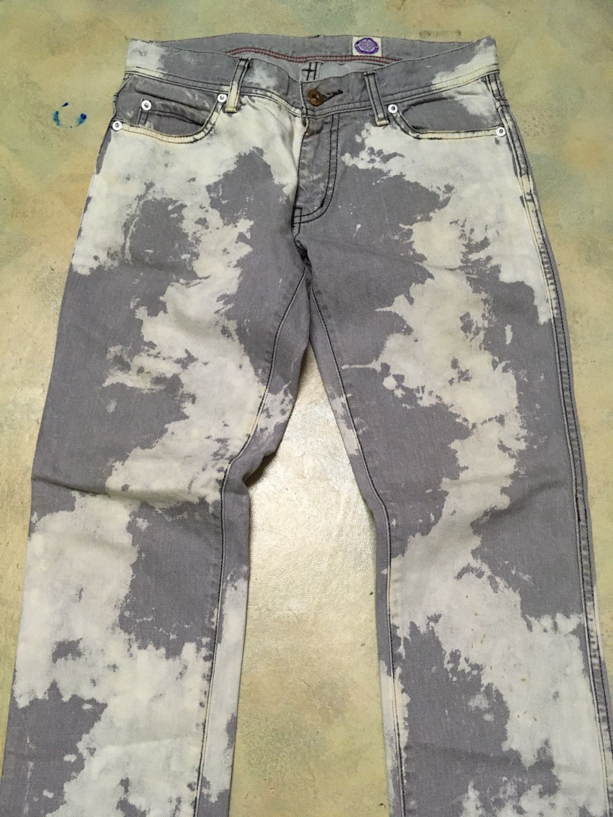 Japanese Brand Japanese Brand Acid Washed Distressed Style Denim Pants Size US 30 / EU 46 - 3 Thumbnail