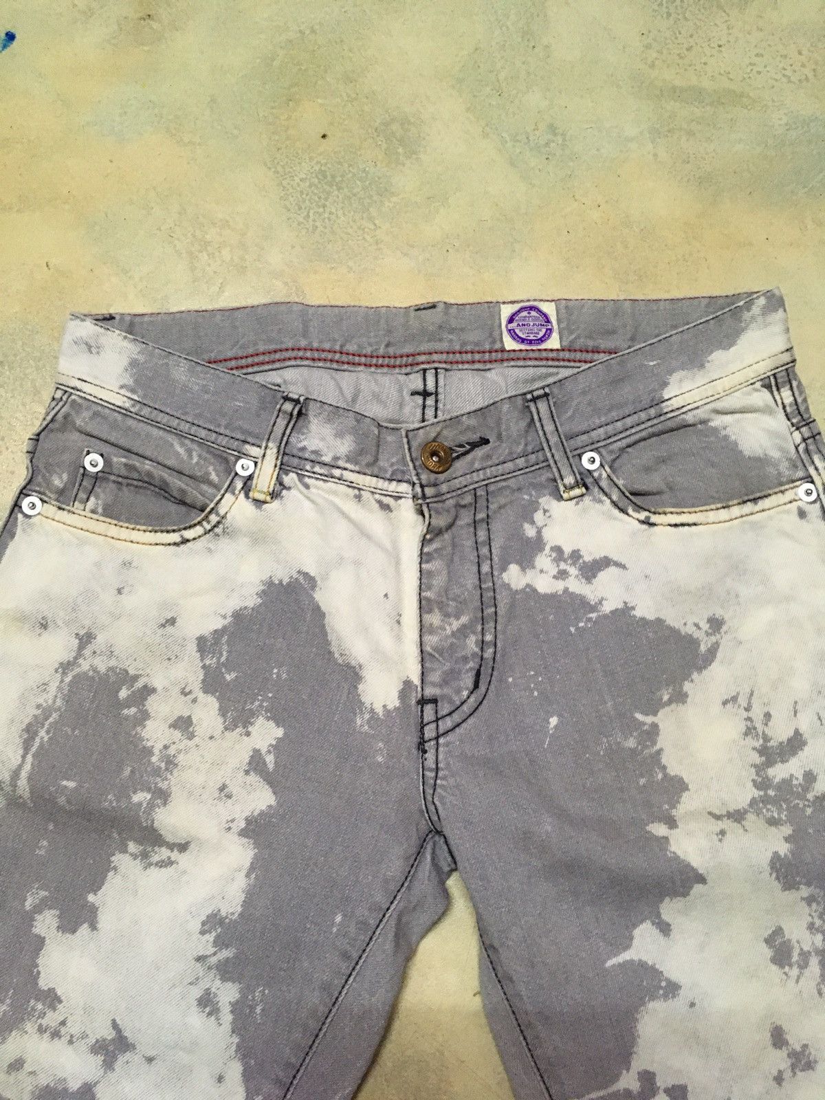 Japanese Brand Japanese Brand Acid Washed Distressed Style Denim Pants Size US 30 / EU 46 - 8 Thumbnail