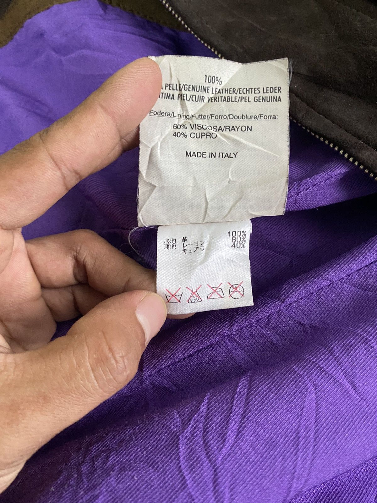 Genuine Leather × Vintage Vintage 80s Cesare Genuine Leather Made in Italy Size US S / EU 44-46 / 1 - 9 Thumbnail