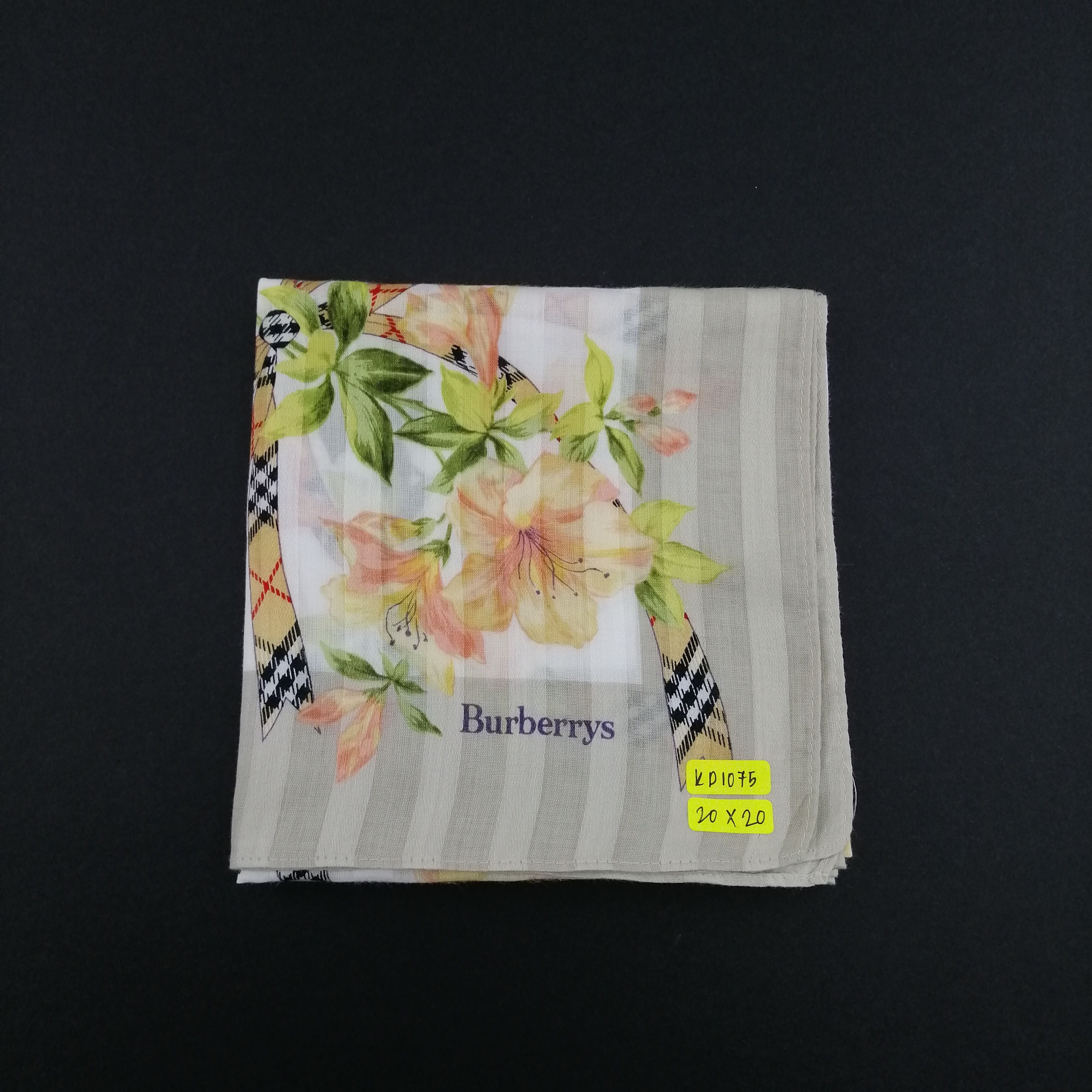 Burberry Vintage Burberry Handkerchief/Neckerchief/Scarves-KD1075 Size ONE SIZE - 4 Thumbnail