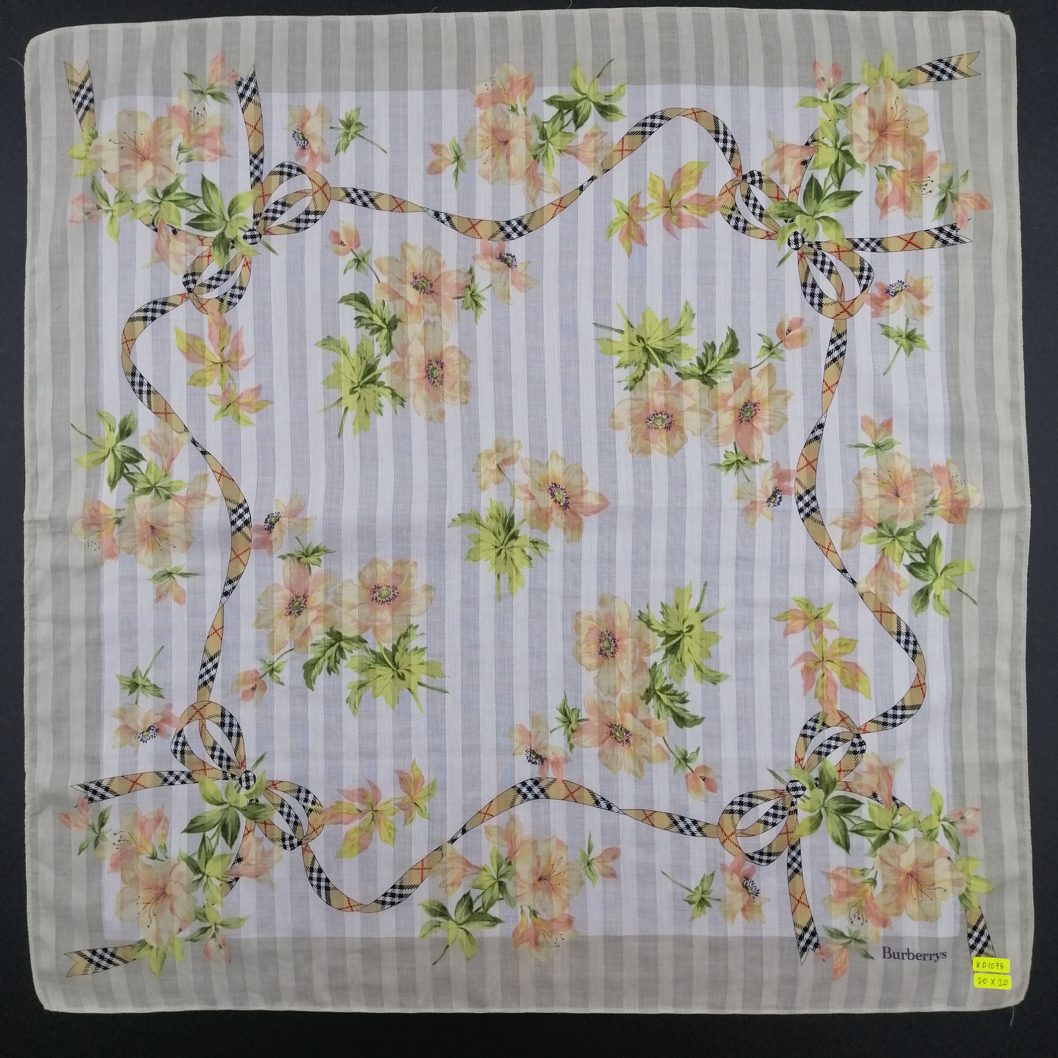 Burberry Vintage Burberry Handkerchief/Neckerchief/Scarves-KD1075 Size ONE SIZE - 2 Thumbnail