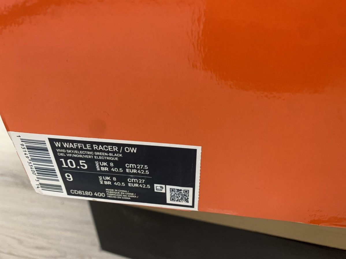 Nike × Off-White Waffle Racer SP Vivid Sky Size US 9 / EU 42 - 3 Thumbnail
