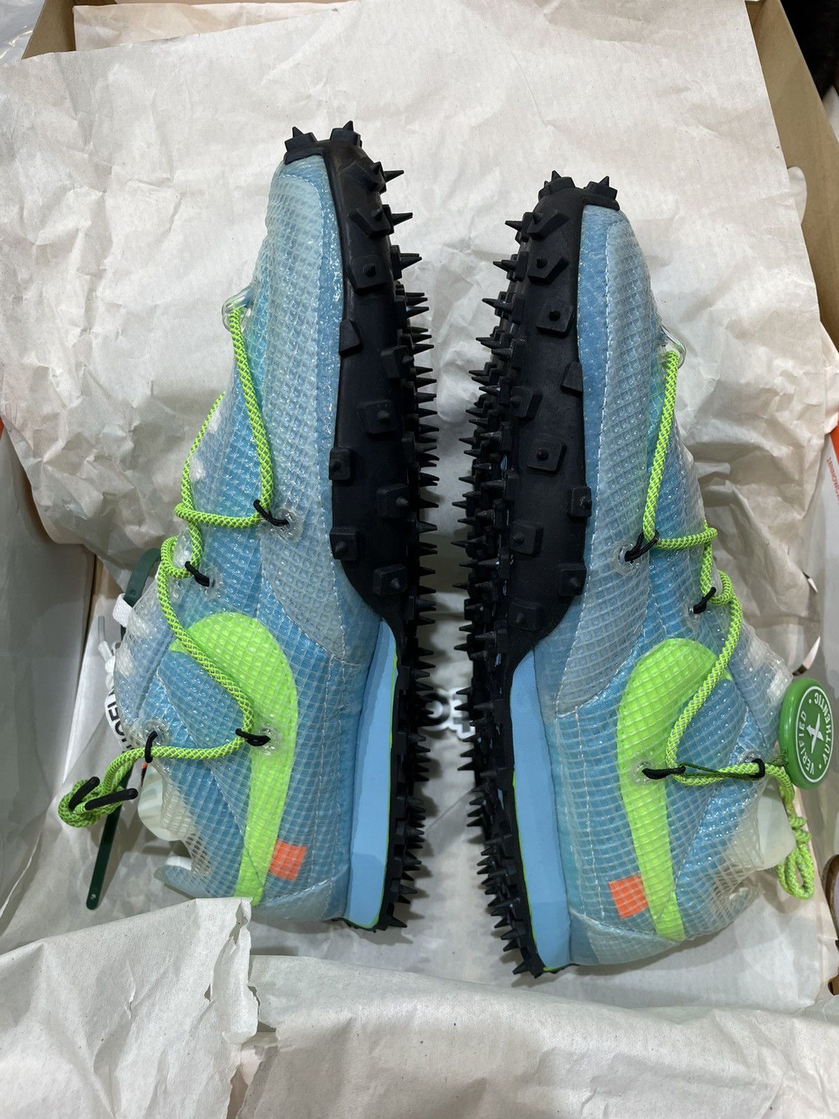 Nike × Off-White Nike Off-White Waffle Racer Vivid Sky | Grailed