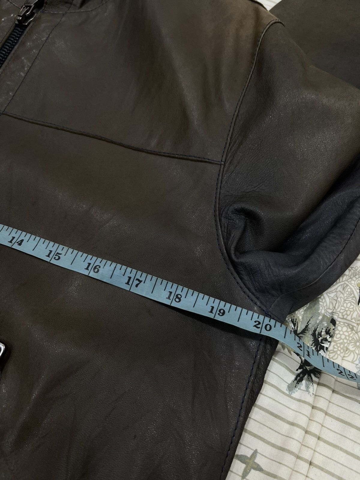Designer B7. MARCELLO PAMPALONI HOODIE LEATHER JACKET Size US S / EU 44-46 / 1 - 10 Thumbnail