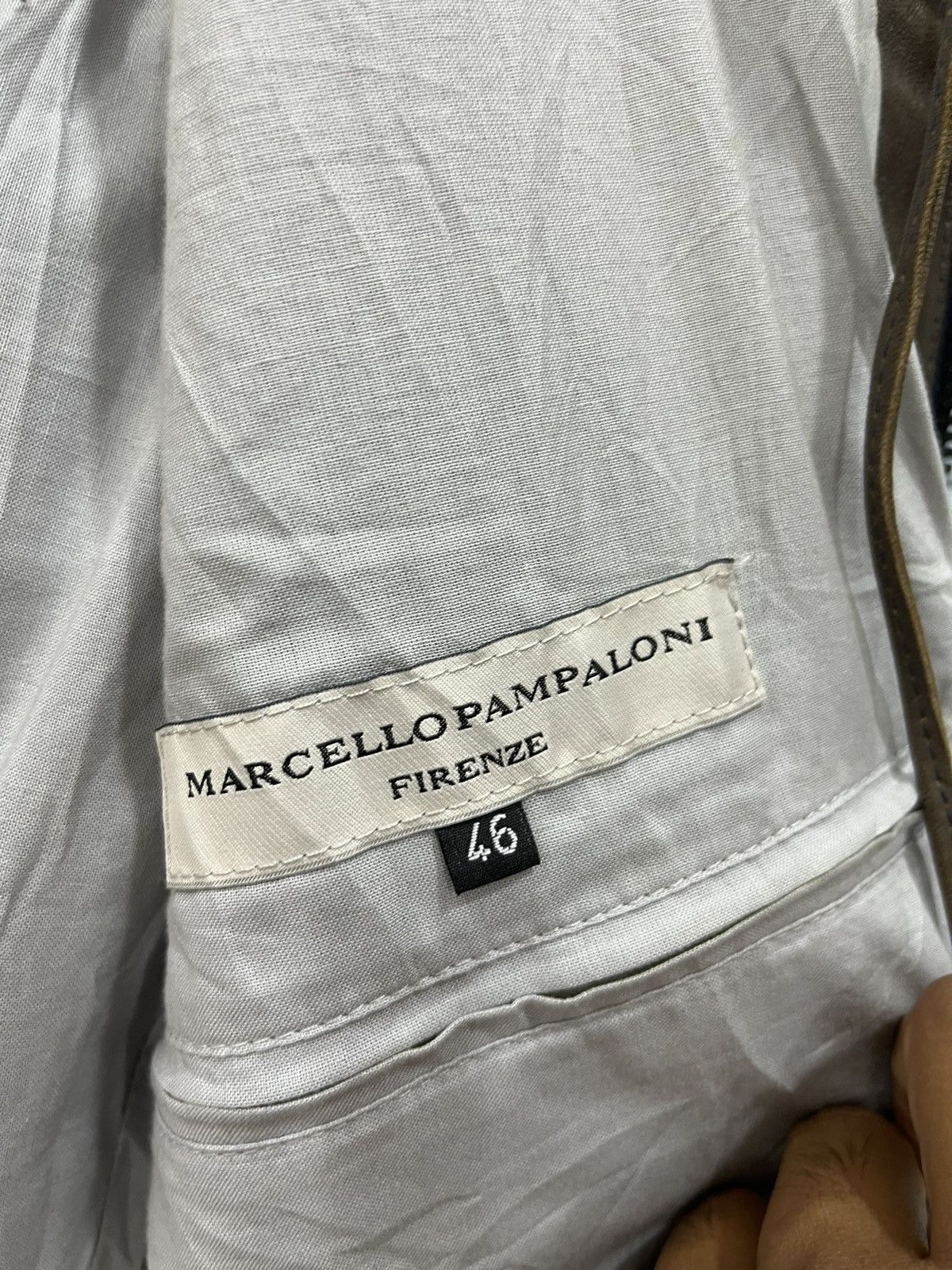 Designer B7. MARCELLO PAMPALONI HOODIE LEATHER JACKET Size US S / EU 44-46 / 1 - 6 Thumbnail