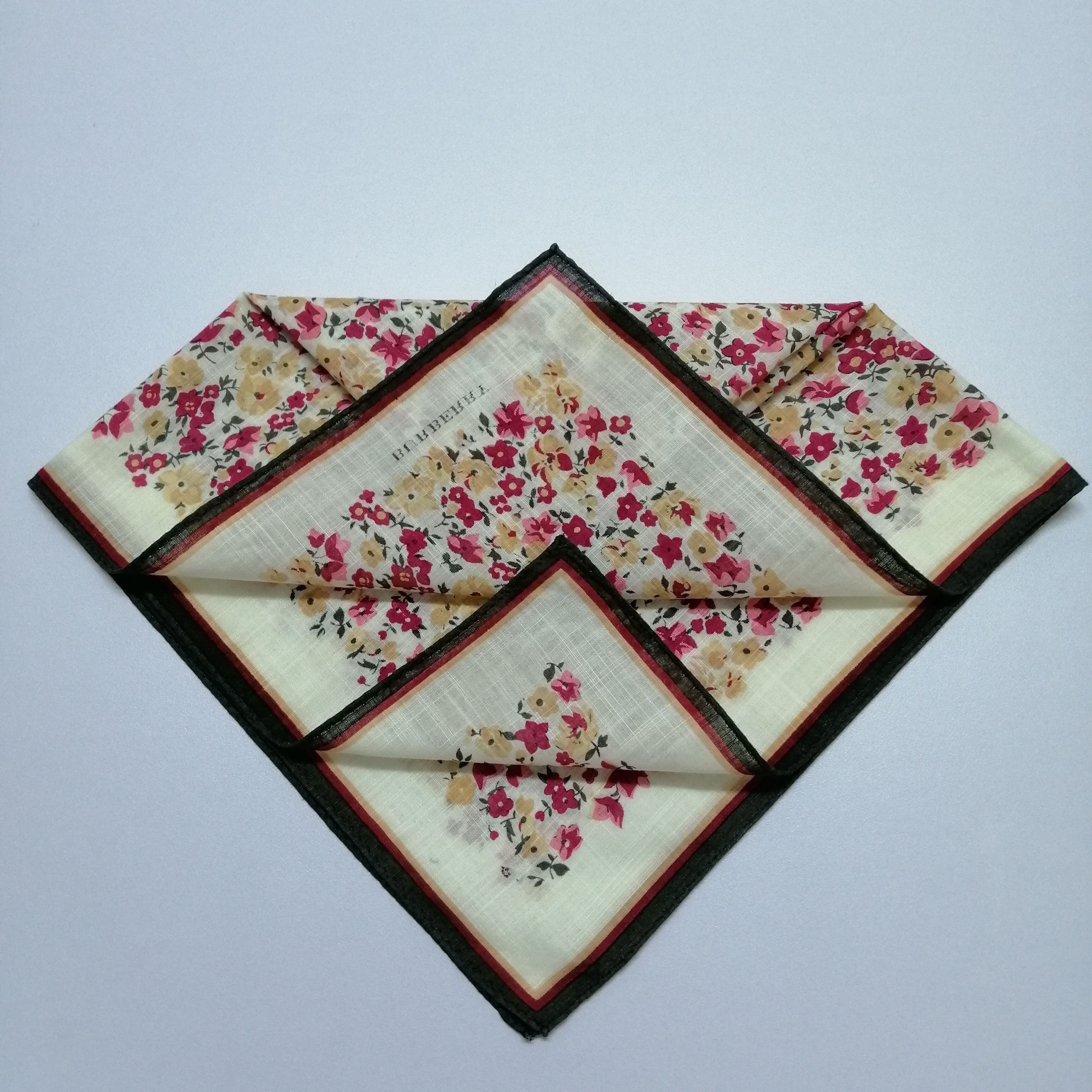 Burberry × Vintage Vintage Burberry Handkerchief/Neckerchief/Scarves-KD1079 Size ONE SIZE - 5 Thumbnail